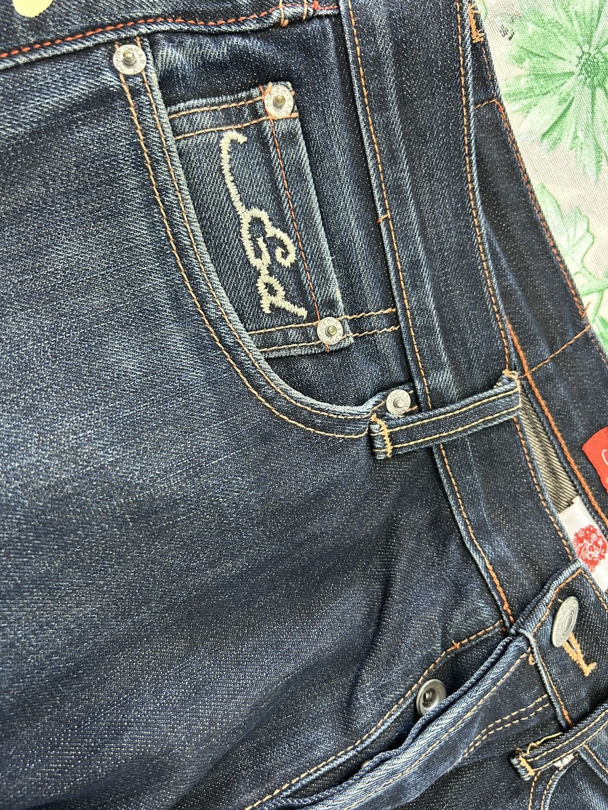 Ed Hardy Rare Ed Hardy Y2K Jeans – Embroidered Tiger Back, Baggy Fit Size US 34 / EU 50 - 9 Thumbnail