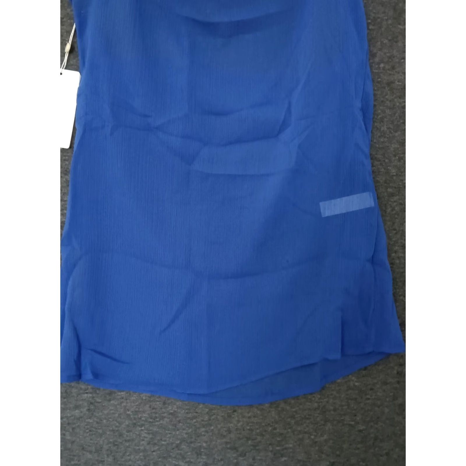 Swims Toluca Swim Blue Mini Cowl Neck Sheer Dress Dress Sleeveless Knee Length M Women Beach Solid Pattern Casual Size M / US 6-8 / IT 42-44 - 6 Thumbnail