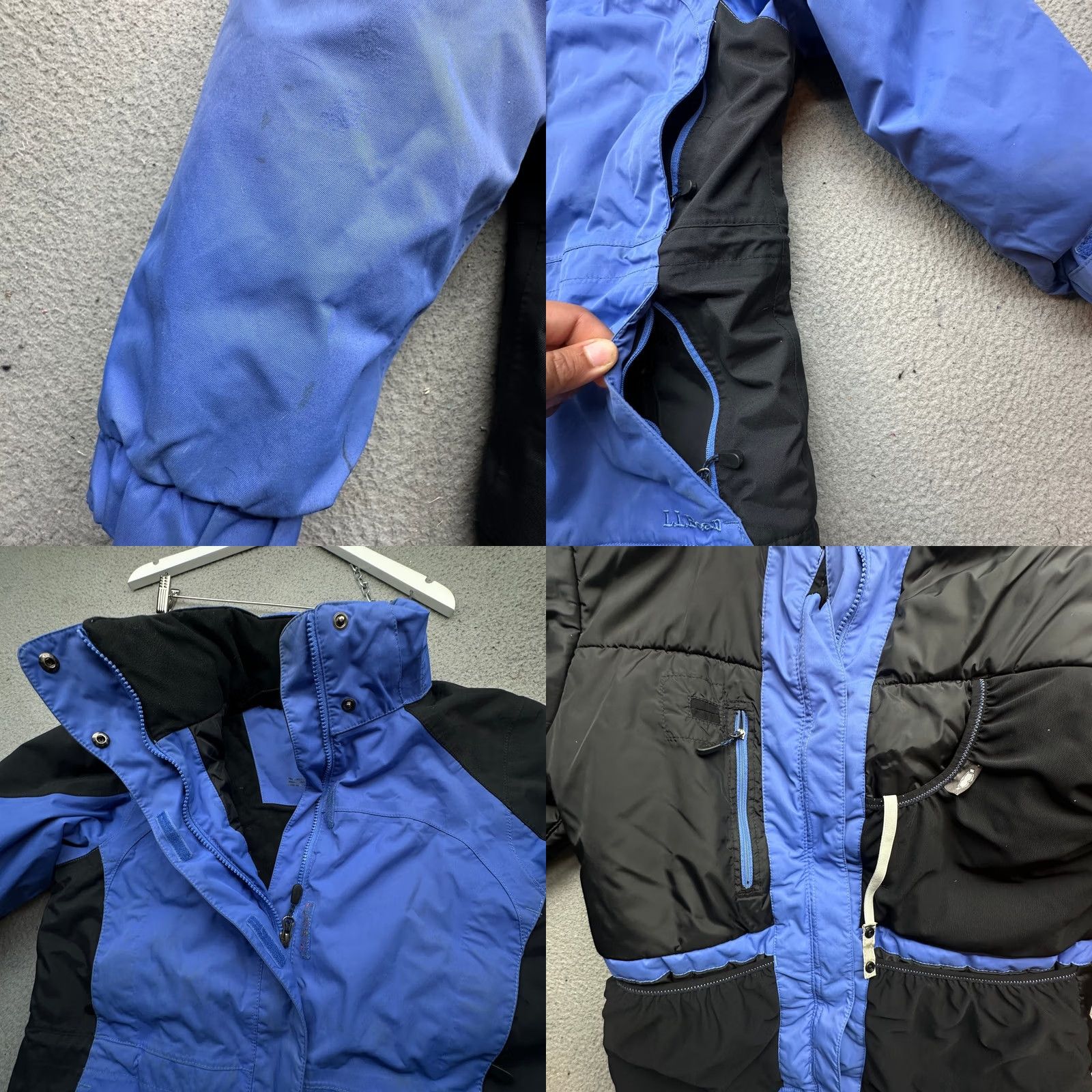 Vintage LL Bean Primaloft Rugged Ridge Parka Jacket Womens Petite Small Hooded Blue Ski Jacket Womens Petite Small Blue Parka Jacket Size S / US 4 / IT 40 - 8 Thumbnail
