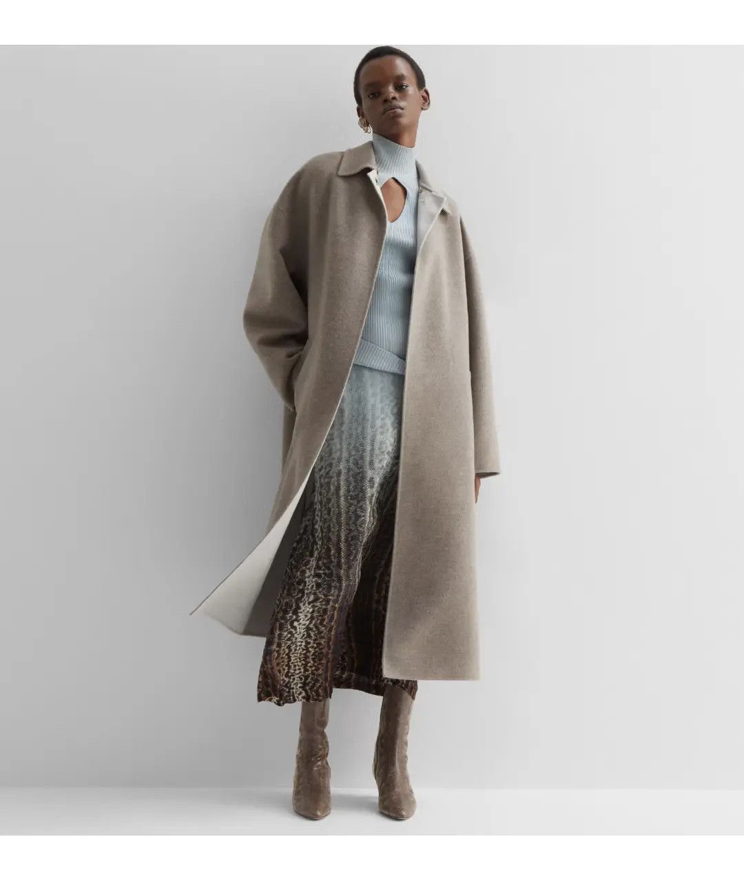 Fendi o1B3y1r0326 Overcoat in Beige Size XS / US 0-2 / IT 36-38 - 5 Thumbnail