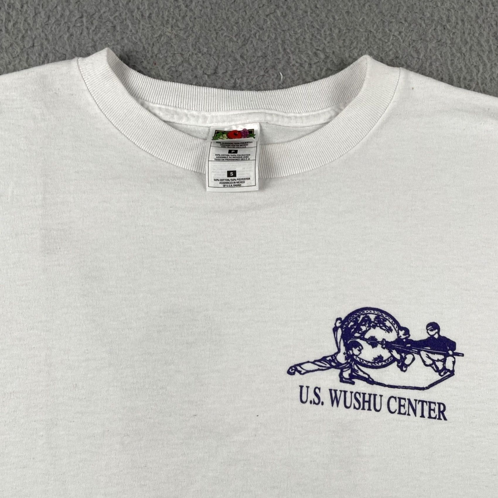 Fruit Of The Loom VINTAGE Fruit Of The Loom Shirt Small White U.S. Wushu Center Martial Arts 50/50 Athletic Size US S / EU 44-46 / 1 - 7 Thumbnail