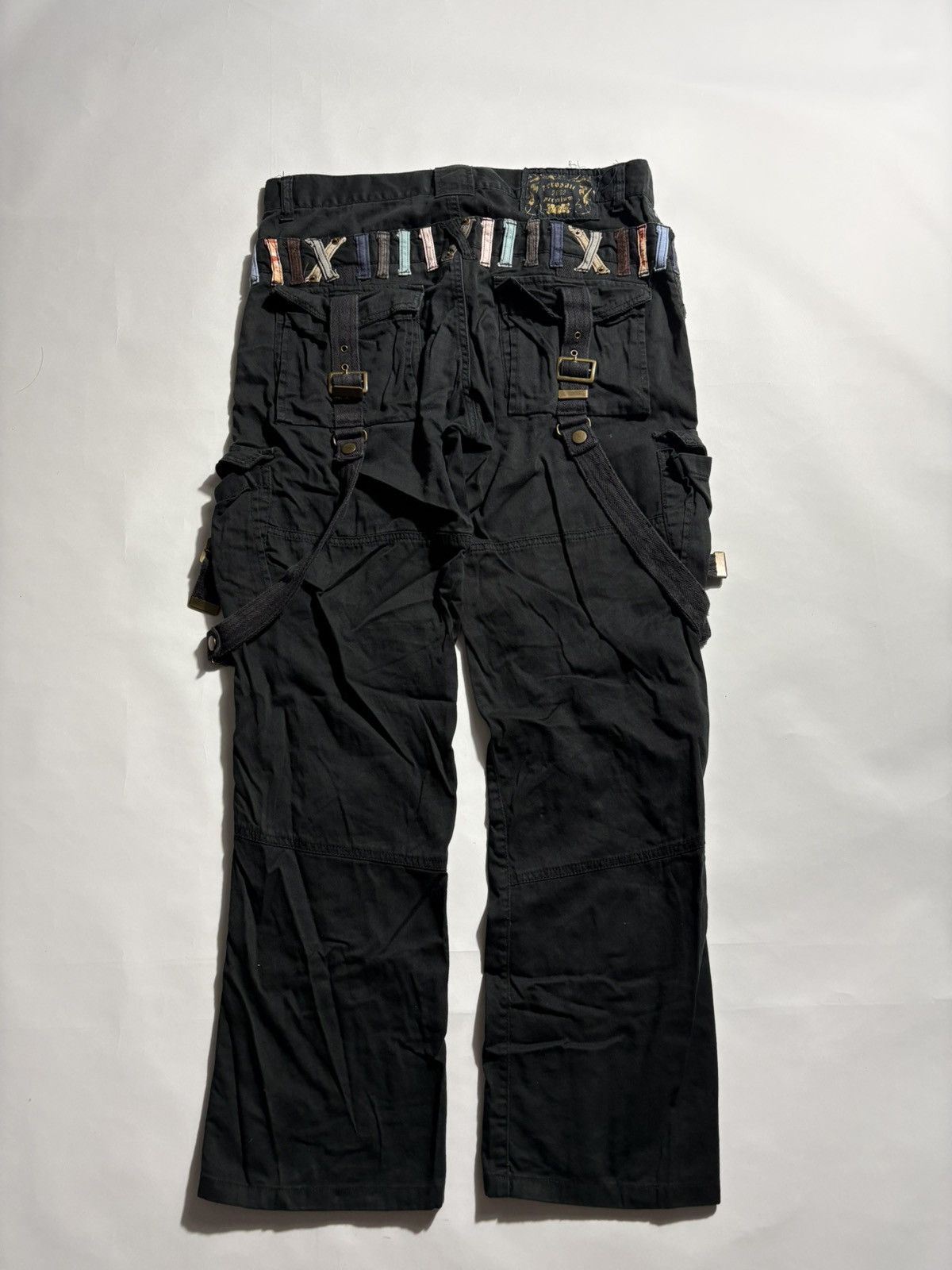 Japanese Brand ARCHIVAL BONDAGE ZEROSAI 2002 JAPAN DOUBLE WAIST CARGO PANTS Size US 34 / EU 50 - 2 Thumbnail