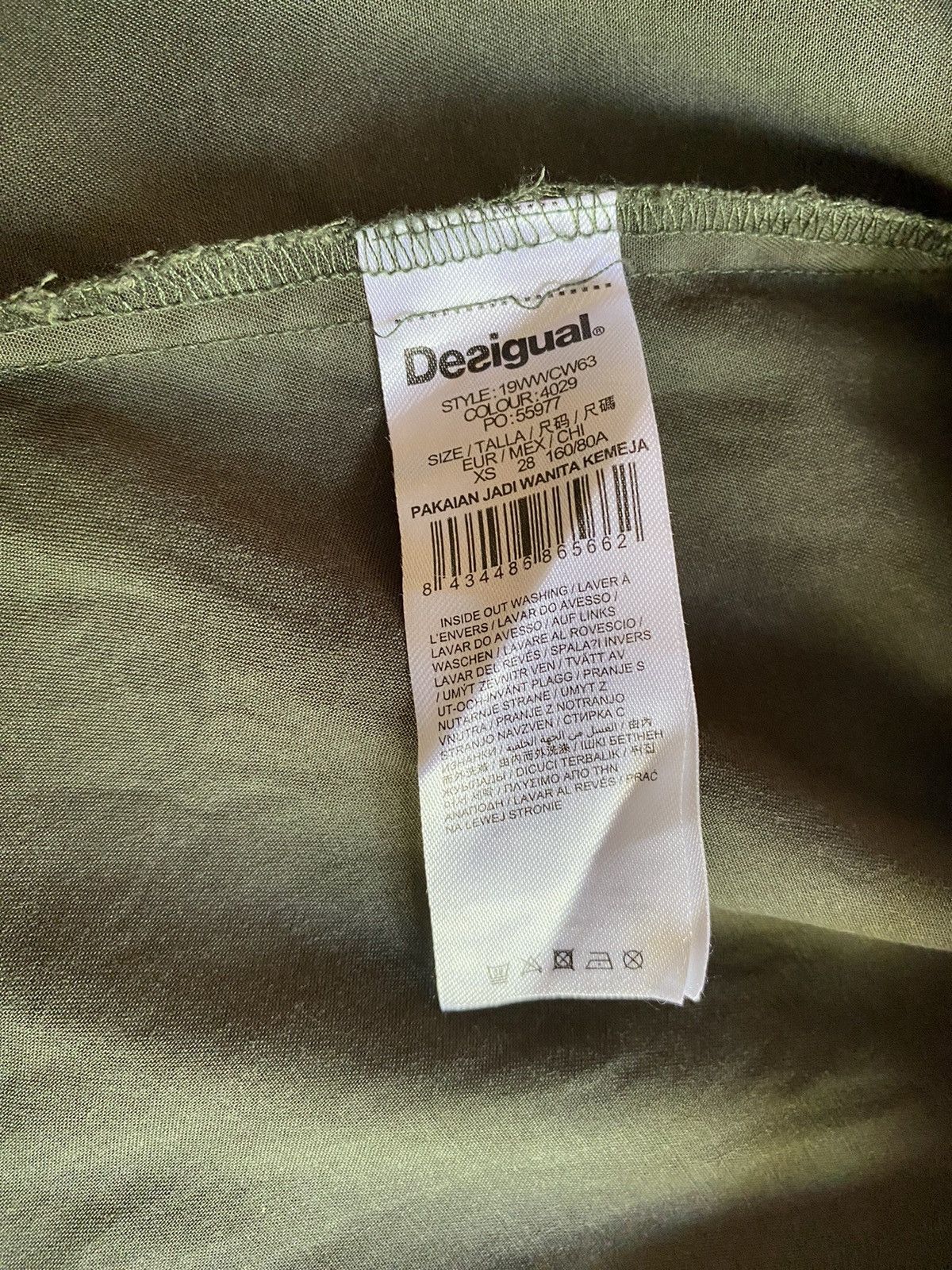 Desigual Desigual Gray Floral Embroidered shirt Size XS / US 0-2 / IT 36-38 - 4 Thumbnail