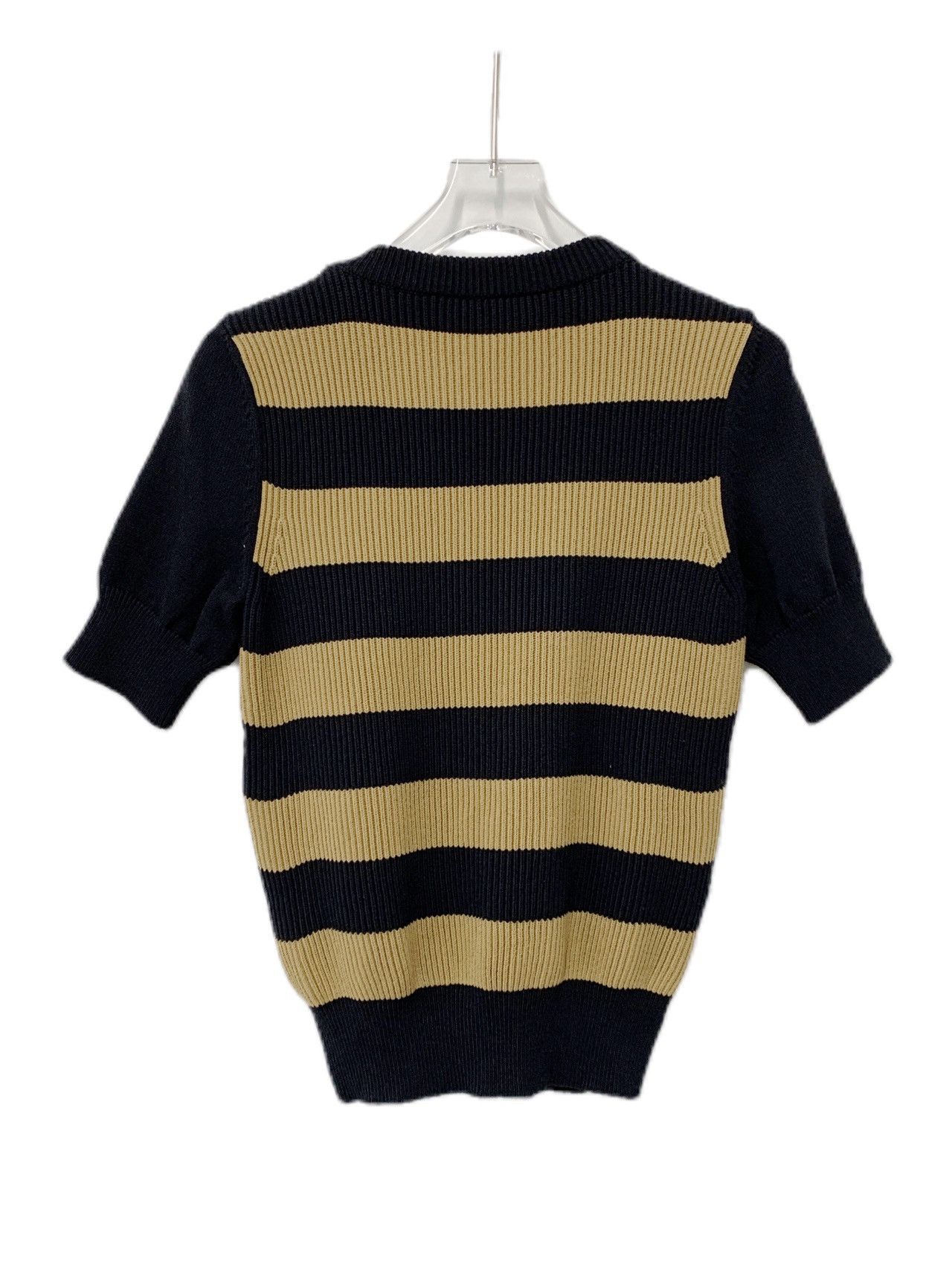 Max Mara Maxmara Colorblocked Striped Cotton Short Sleeve Jersey Size S / US 4 / IT 40 - 2 Thumbnail