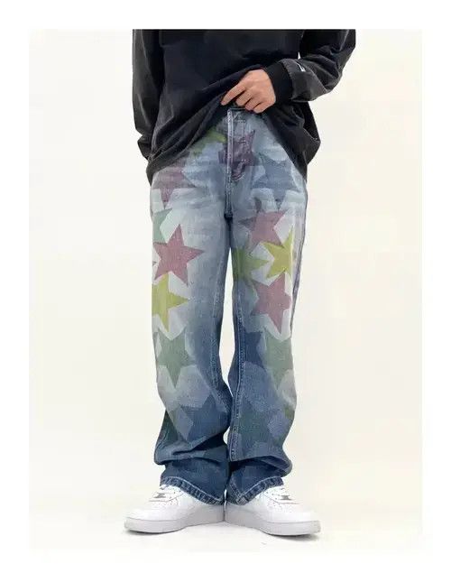 L.E.I. outdoor fade baggy pattern pants Size US 30 / EU 46 - 2 Thumbnail