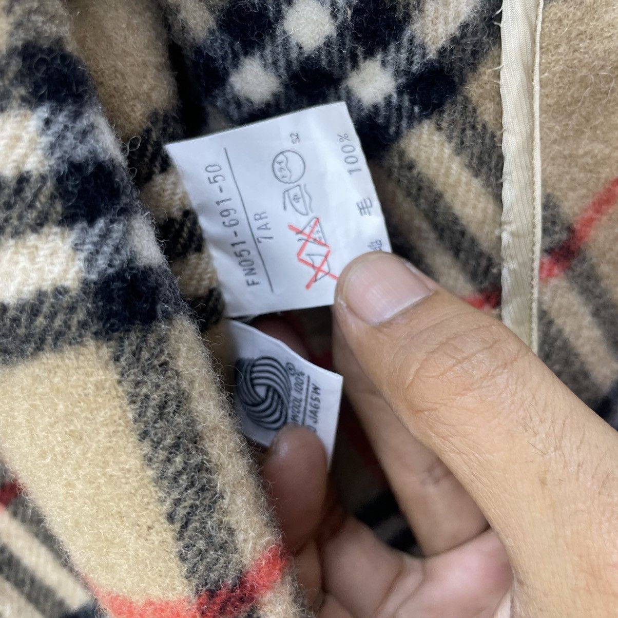 Burberry 💥Vintage Burberrys Nova Check Wool Jacket Size M / US 6-8 / IT 42-44 - 6 Thumbnail