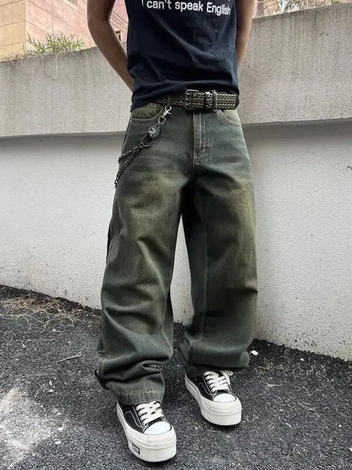 Jean DENIM Y2K DRIP baggy jeans pants Size US 36 / EU 52 - 2 Thumbnail
