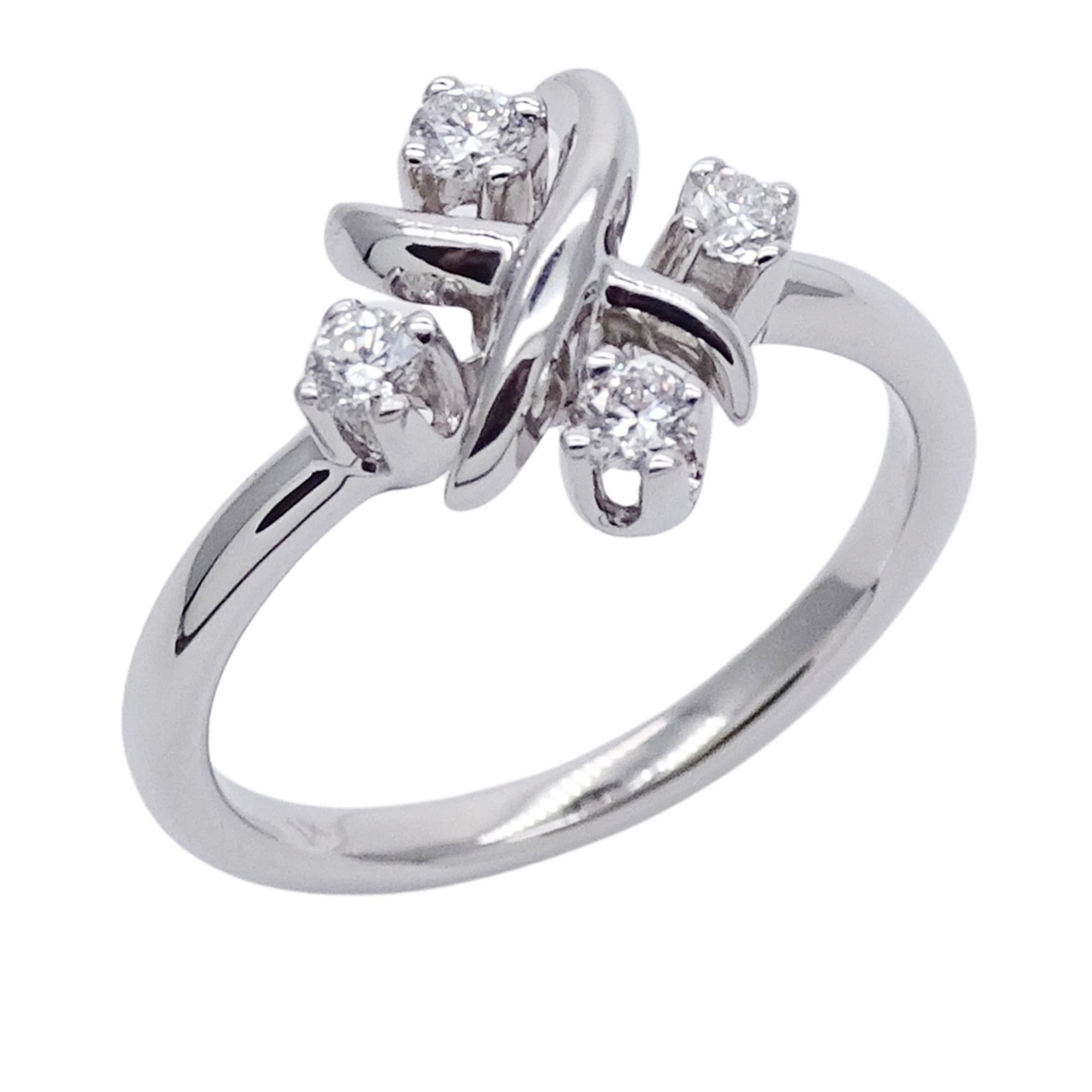 Tiffany & Co. Tiffany & Co. Women's Ring, Brand Name, PT950 Platinum, Diamond, Jean Schlumberger, Approx. 1cm, Jewelry Size ONE SIZE - 1 Thumbnail