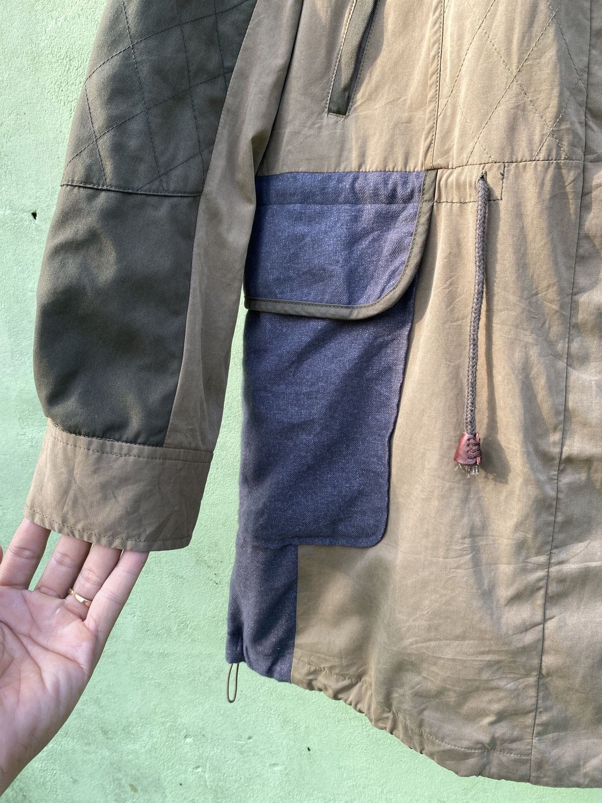 Japanese Brand Us N Them Utility Hooded Jacket Colorblock Outdoor Military Size US XL / EU 56 / 4 - 6 Thumbnail