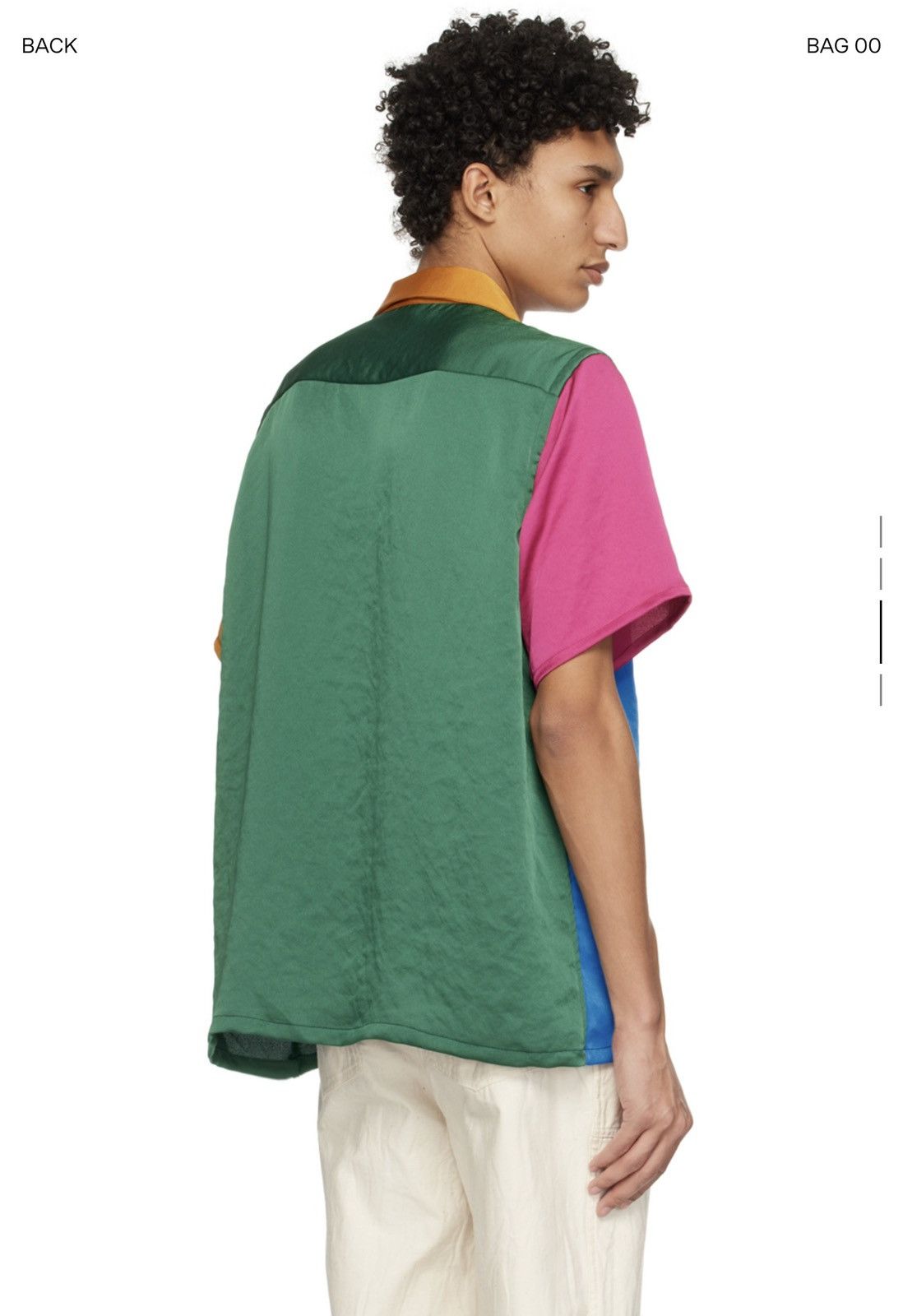 Needles Needles S/S Classic Poly Sateen Shirt Vivid Tone Multi Color Size US L / EU 52-54 / 3 - 5 Thumbnail