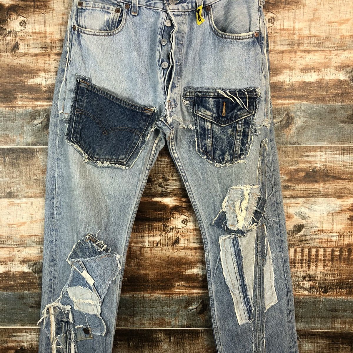 Levi's DLL Levis X Quana double waist reconstruct Denim #A2067 Size US 31 - 5 Thumbnail