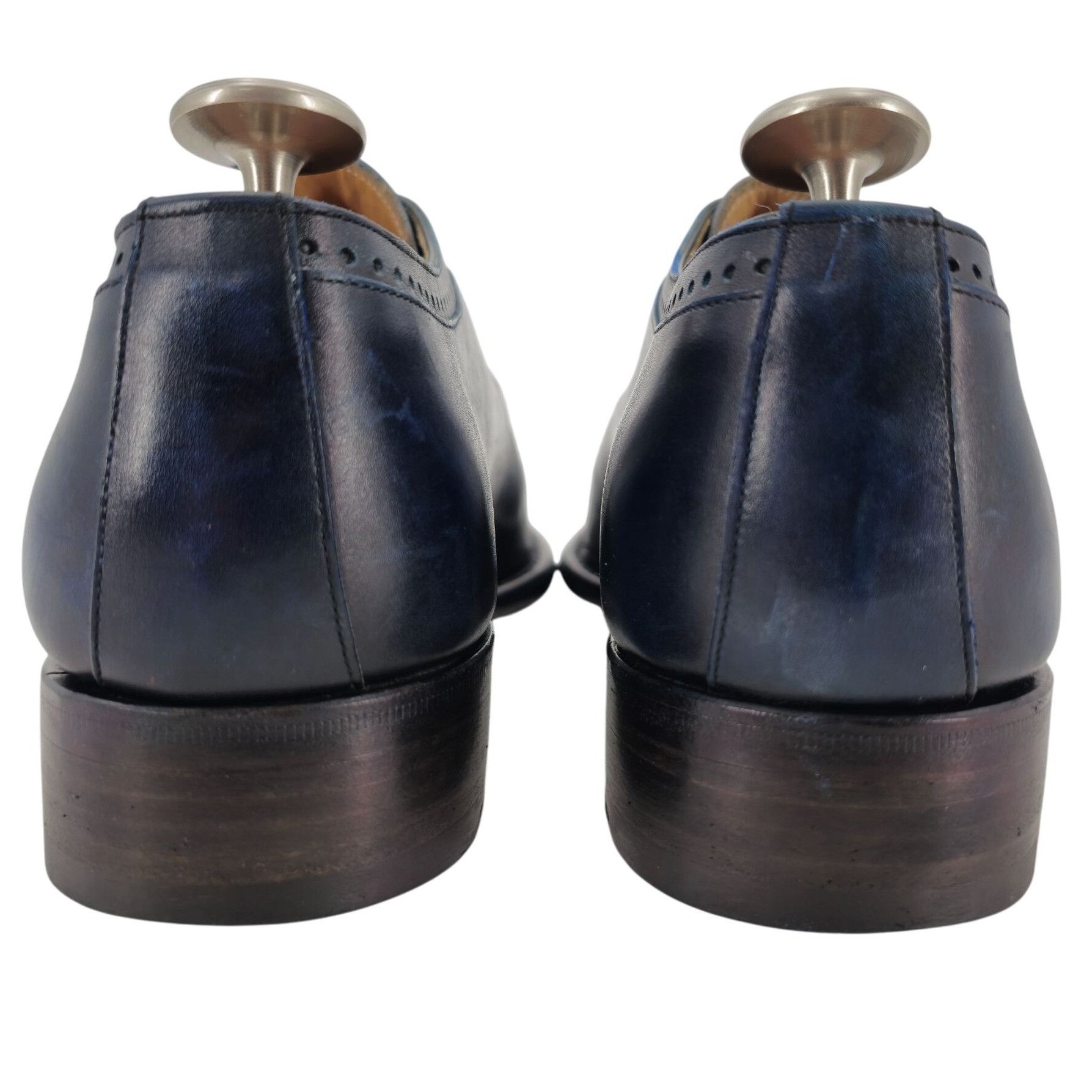 Barneys New York Calzoleria Harris Barneys New York Men 9.5 Blue Leather Shoe Size US 9.5 / EU 42-43 - 6 Thumbnail
