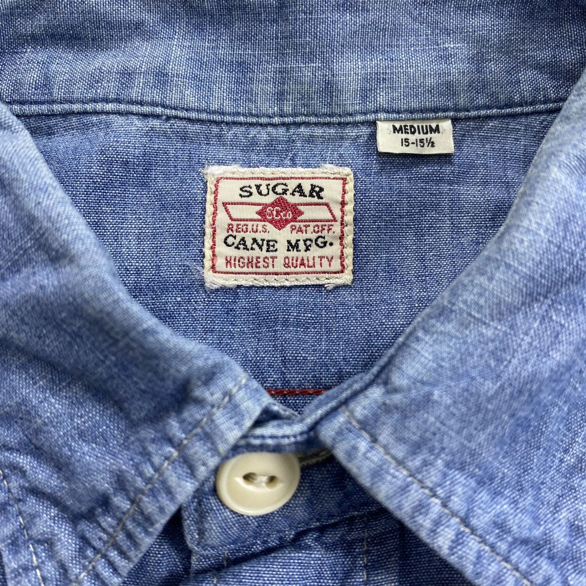 Orslow Vintage Sugar Cane Japan Chambray Denim Work Shirt Size US M / EU 48-50 / 2 - 5 Thumbnail