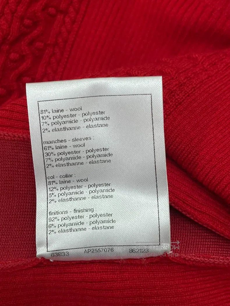 Chanel Chanel Ski series red double C wool long-sleeved sweater Size XXS / US 00 / IT 34 - 7 Thumbnail