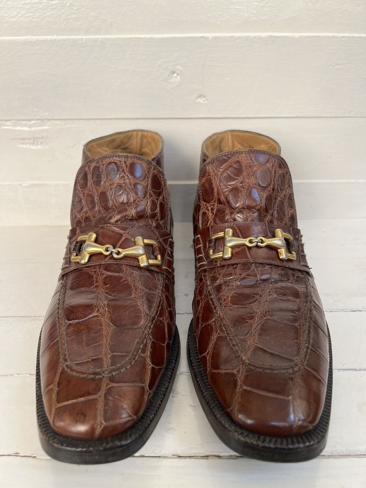 Mauri MAURI M Collection Horsebit Red Genuine Alligator Men’s Boot Size US 10 / EU 43 - 2 Thumbnail