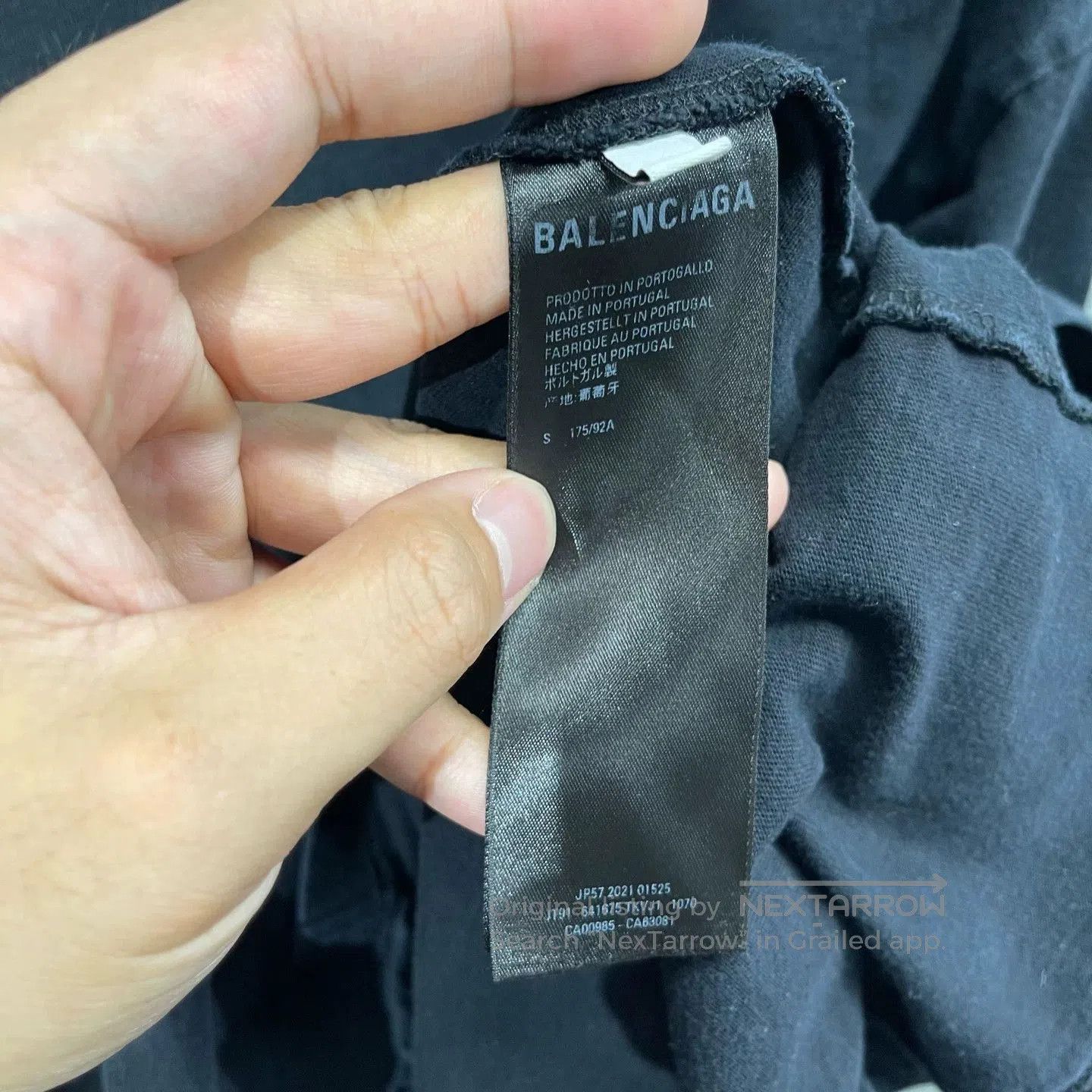 Balenciaga Black Short Sleeve T-Shirt. Size US S / EU 44-46 / 1 - 6 Thumbnail