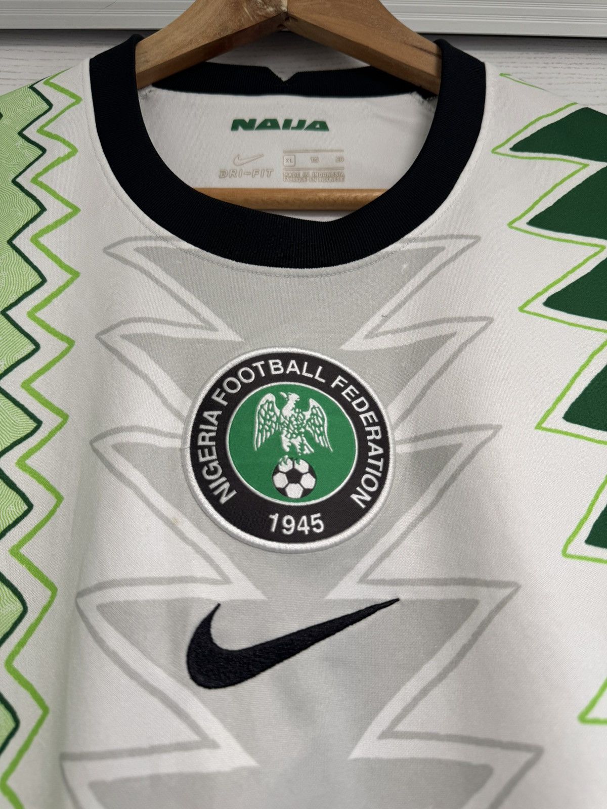 Nike Nigeria 2020-2021 Home Soccer Jersey Football Shirt Kit Size US XL / EU 56 / 4 - 8 Thumbnail