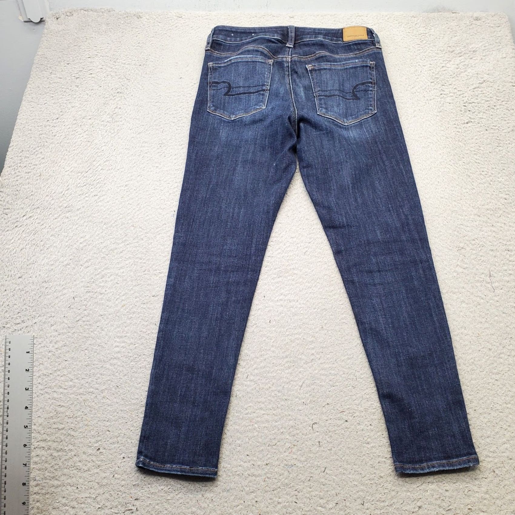 American Eagle Outfitters American Eagle Outfitters Skinny Jeans Womens 8 SHORT Blue Denim Dark Wash Skinny Jeans Womens 8 SHORT Size 30" / US 8 / IT 44 - 2 Thumbnail