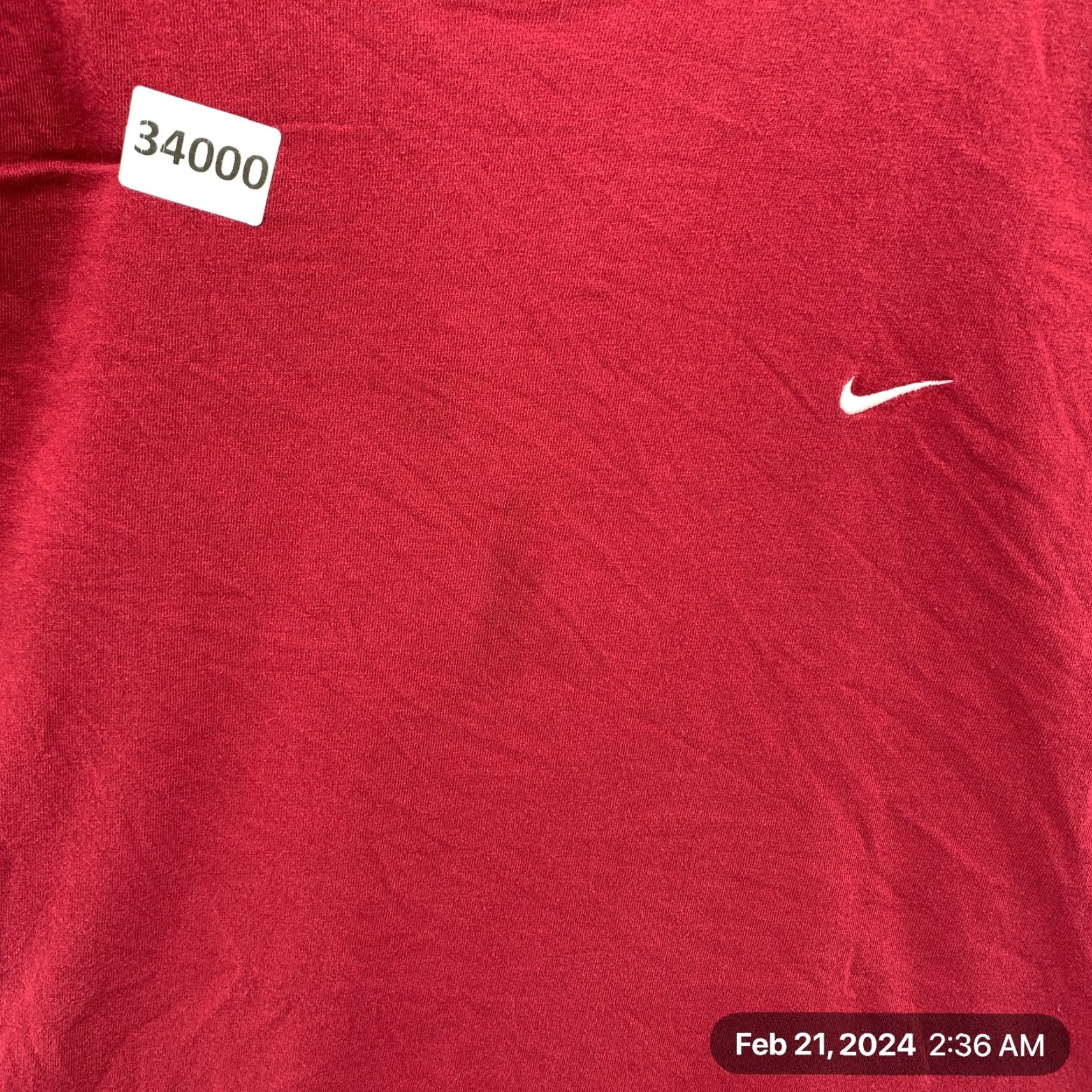 Nike VINTAGE Nike Shirt Mens XL Red Embroidered Swoosh 21.5x27.5 Catalog 90s Y2K Mens XL Red Embroidered Swoosh Size US XL / EU 56 / 4 - 7 Thumbnail