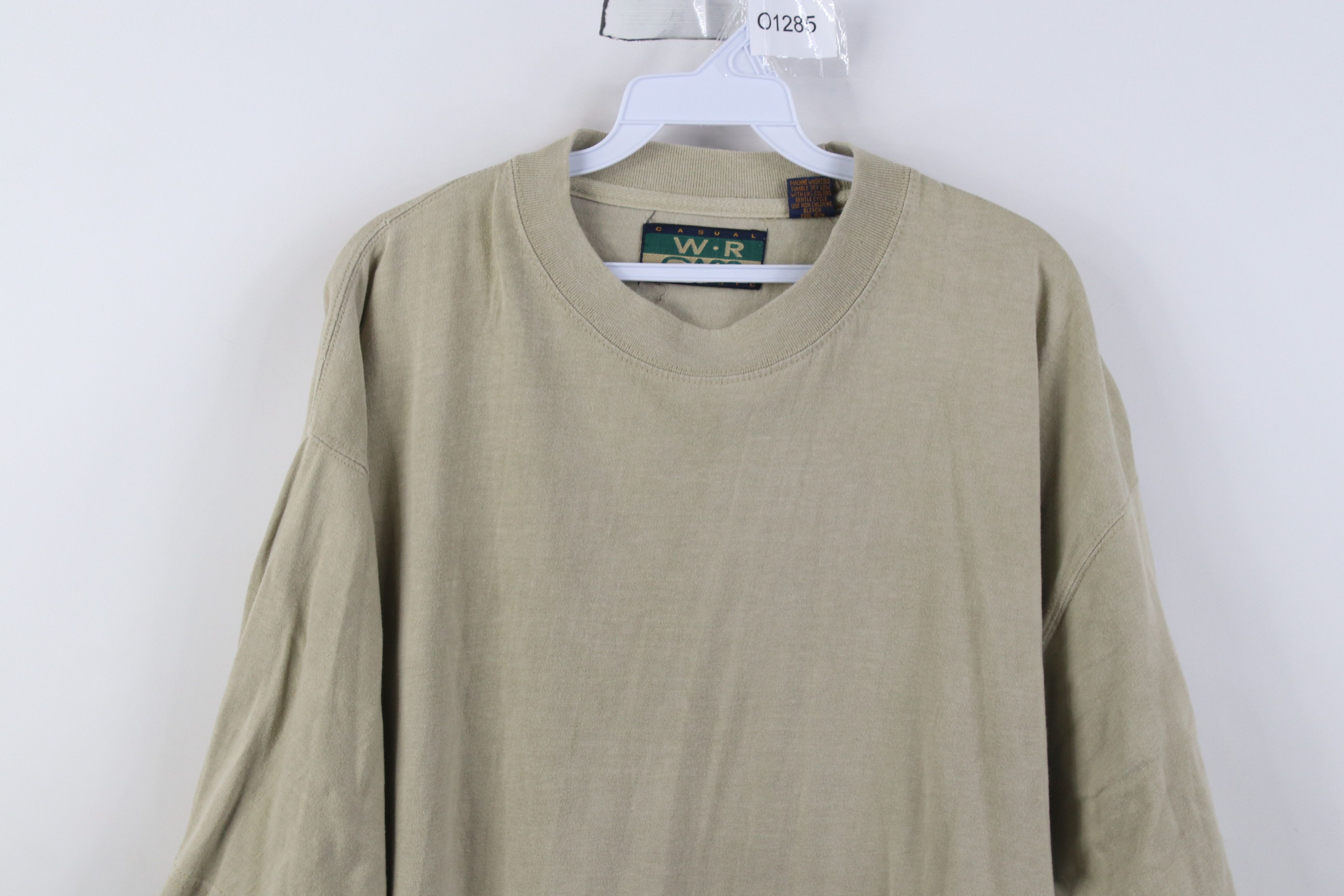 Vintage Vintage 90s Y2K Streetwear Baggy Oversized T-Shirt Beige Size US L / EU 52-54 / 3 - 2 Thumbnail