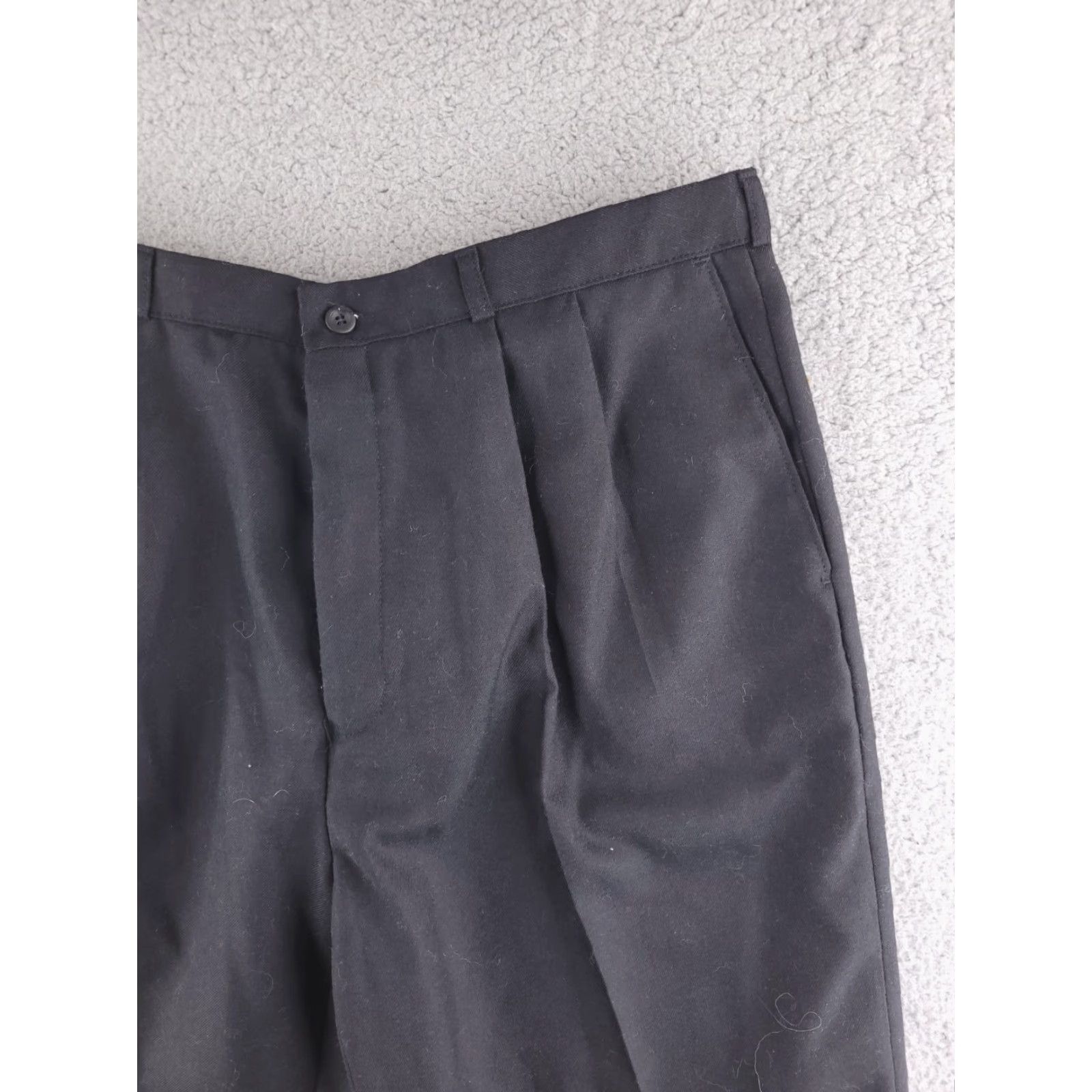 TED LAPIDUS TED LAPIDUS Pants Mens 34 Black 100% Wool Boutique Haute Couture Paris Dress Pants Front Flat Solid Inseam 33 Size US 34 / EU 50 - 3 Thumbnail