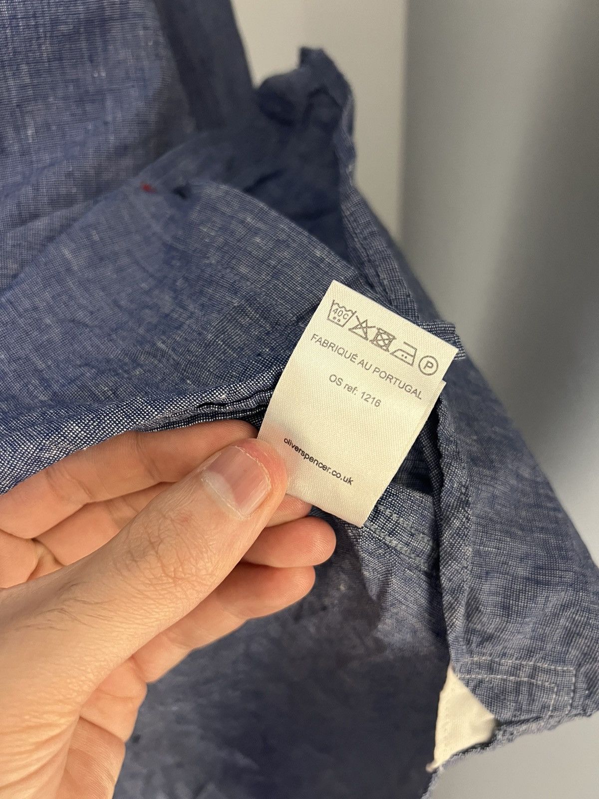 Oliver Spencer × Vintage VERY RARE OLIVER SPENCER LINEN DESIGNER SHIRT JAPAN STYLE Size US M / EU 48-50 / 2 - 8 Thumbnail
