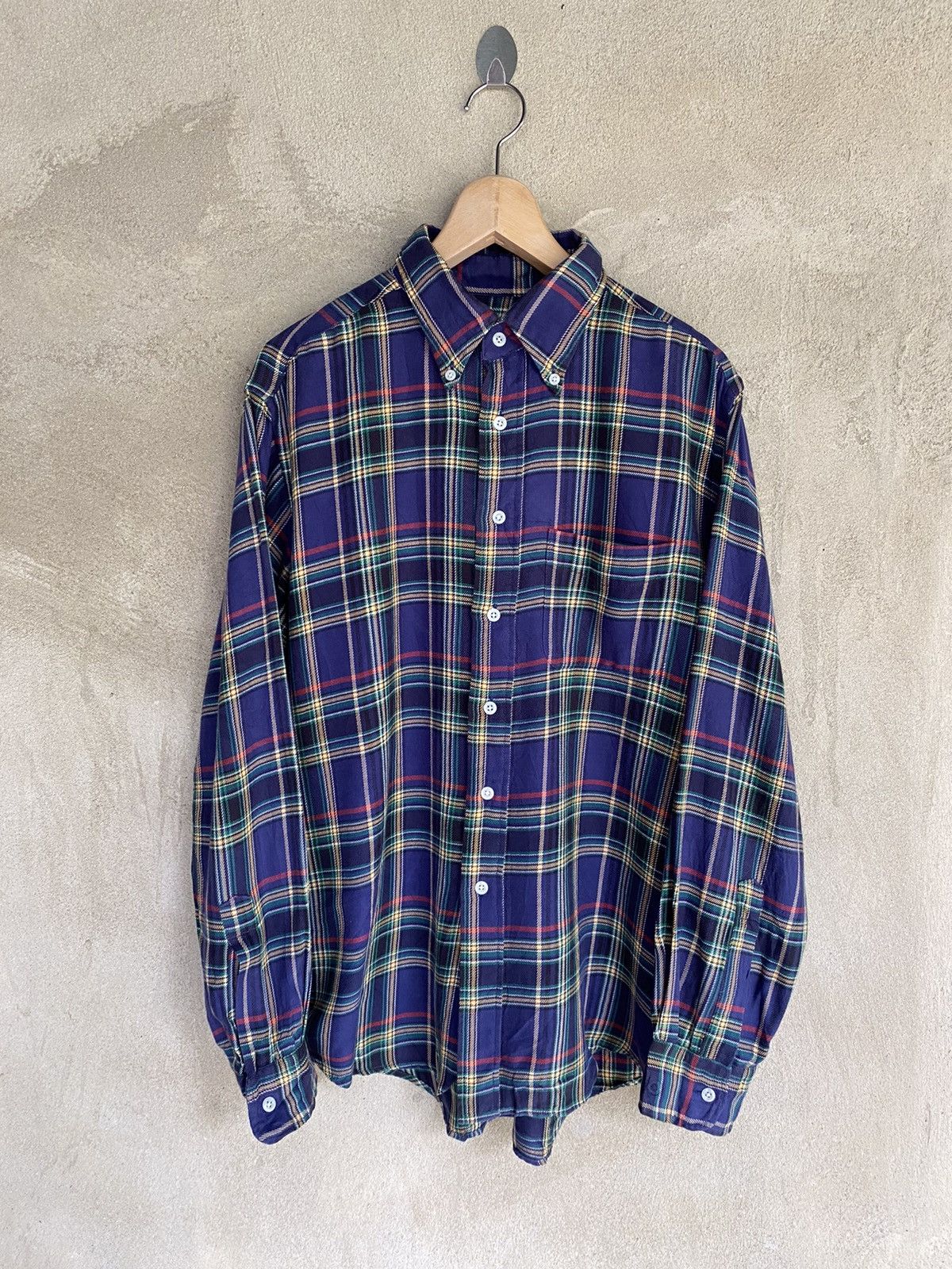 URBAN RESEARCH DOORS Vintage Urban Research Plaid Tartan Flannel Shirt Size US M / EU 48-50 / 2 - 2 Thumbnail