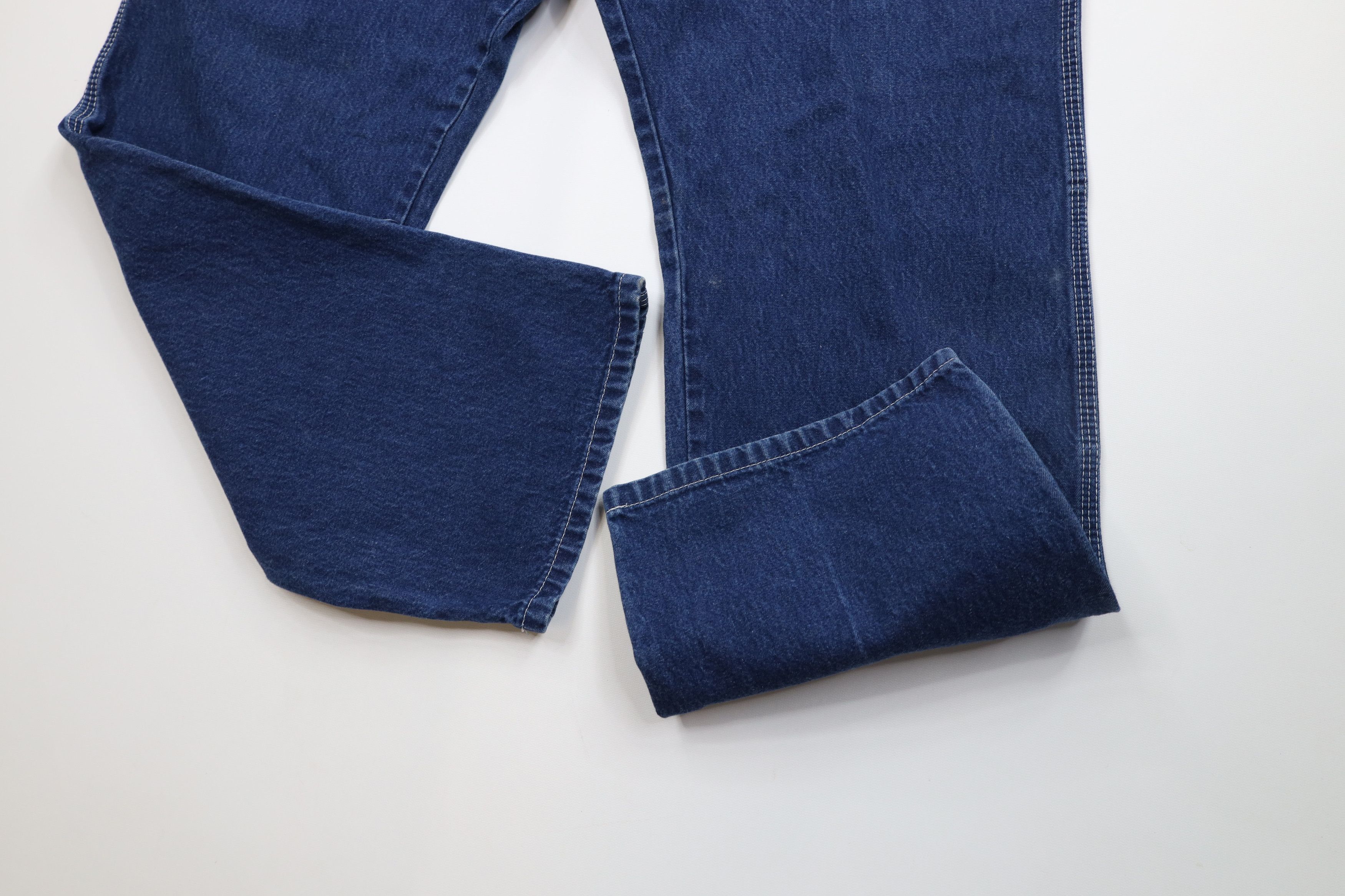 Dickies Vintage 90s Dickies Spell Out Wide Leg Dungaree Denim Jeans Size US 40 / EU 56 - 6 Thumbnail