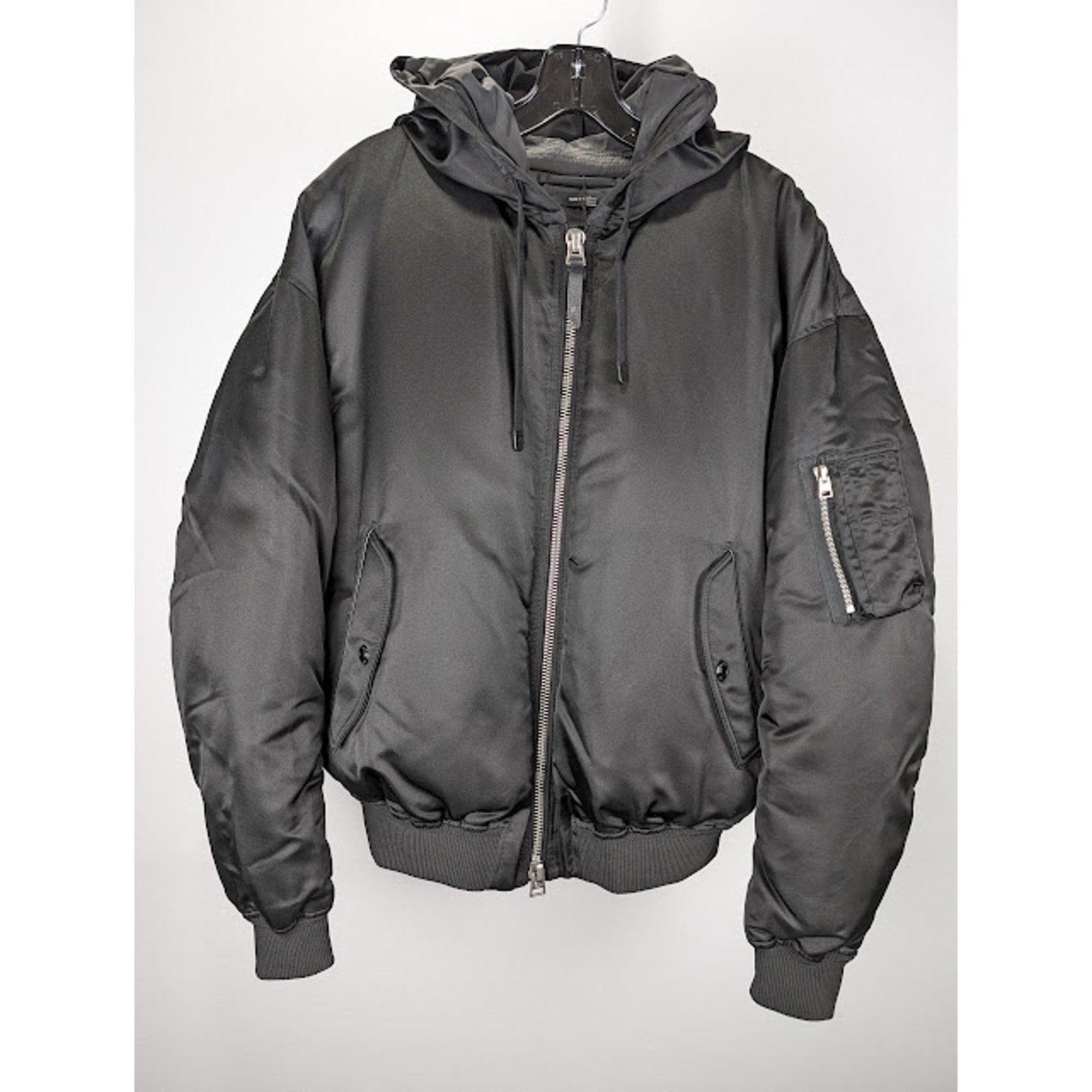 Tom Ford o1rshd1 Hooded Bomber Jacket in Black Size US M / EU 48-50 / 2 - 2 Thumbnail