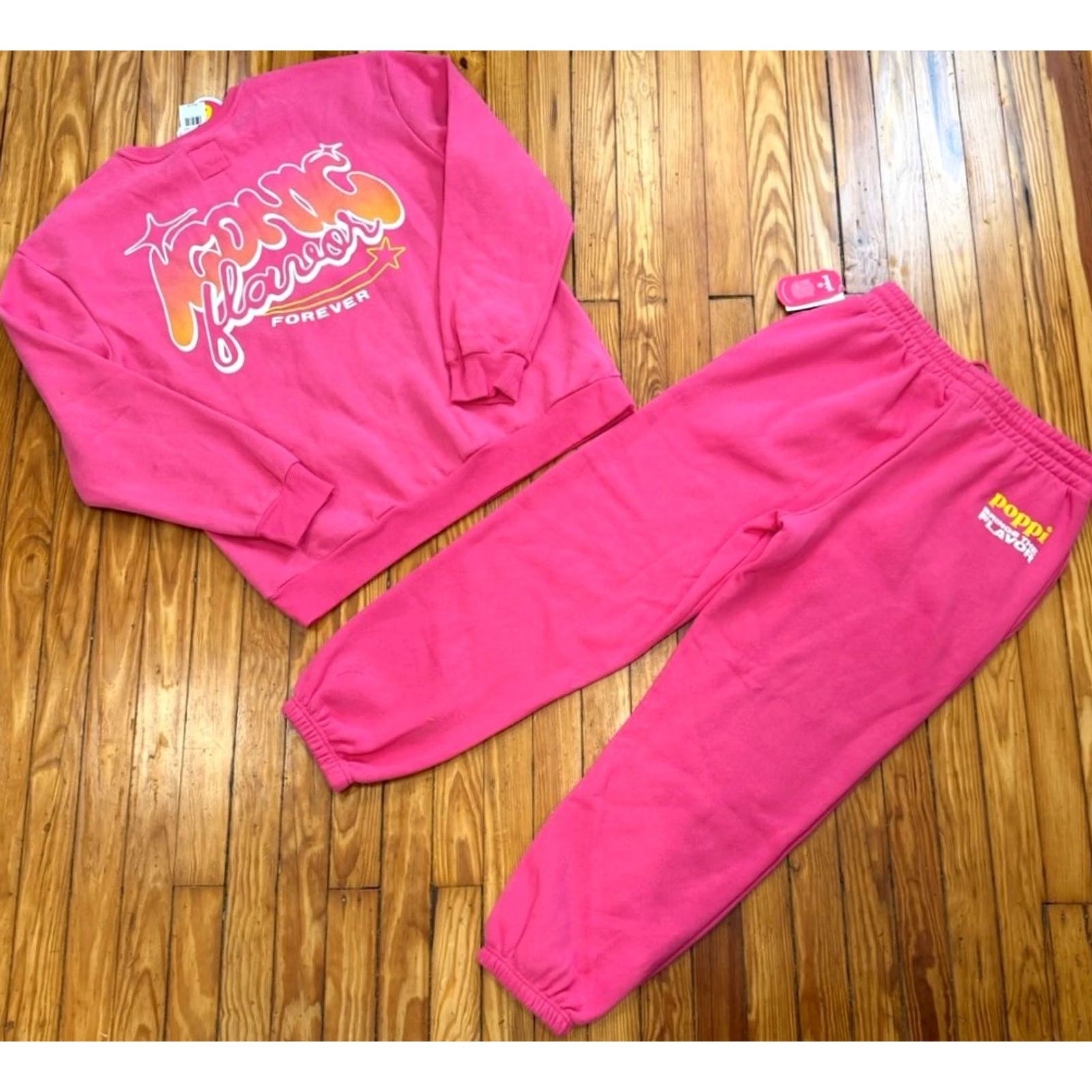 Pinko Poppi Sweatsuit Sweatshirt Sweatpants Pink XL XXL 2 Piece Tracksuit Size XL / US 12-14 / IT 48-50 - 2 Thumbnail