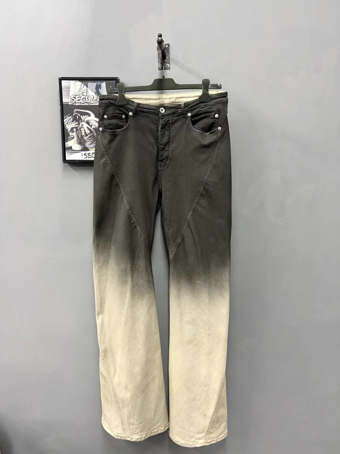 Rick Owens SS23 Rick Owens EDFU 'Bolan' Gradient Flared Oversized