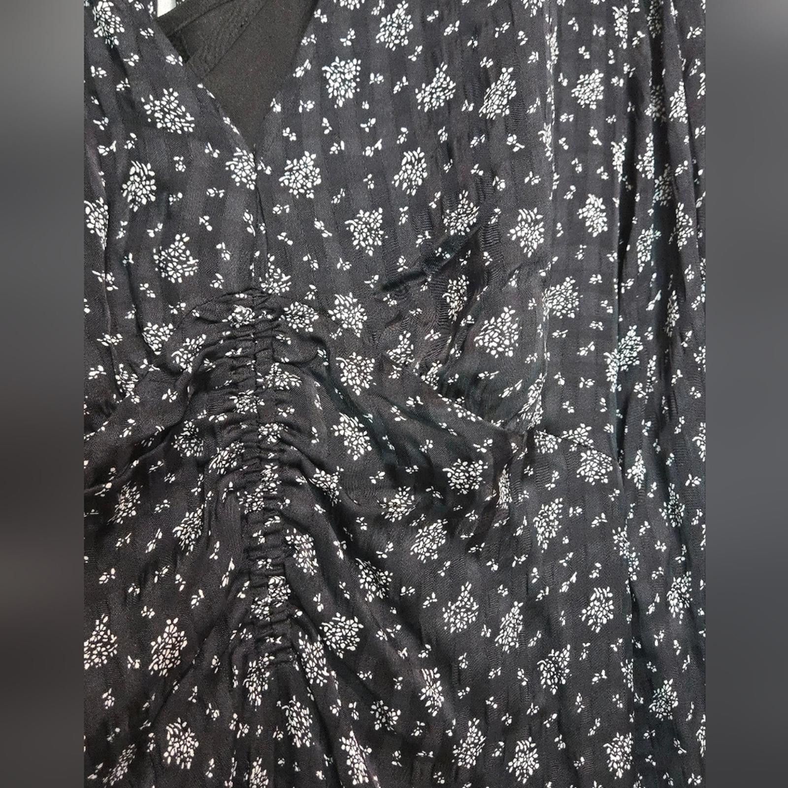Madewell NWT Madewell Ruched Midi Dress Size S / US 4 / IT 40 - 3 Thumbnail
