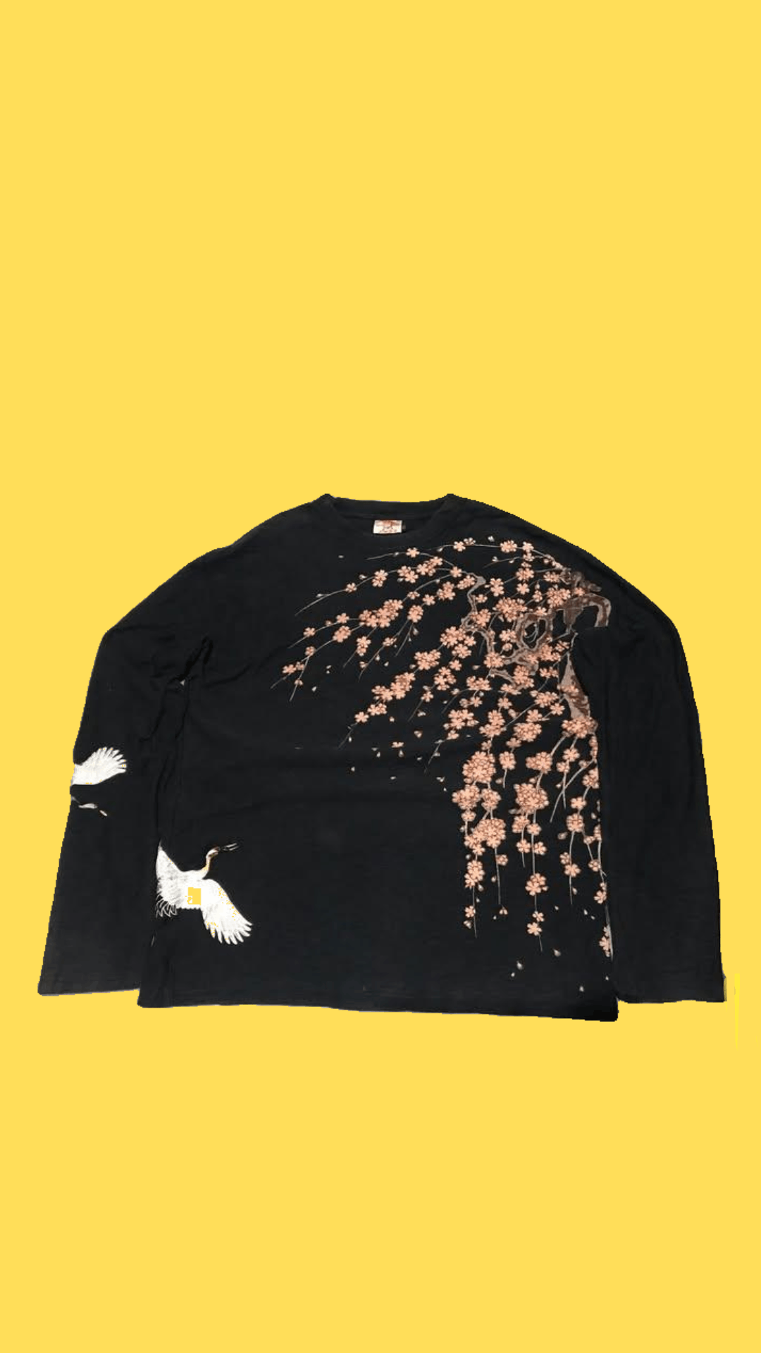 Other Embroidered Sakura Japanese Classic Script Longsleeve Size US L / EU 52-54 / 3 - 1 Thumbnail