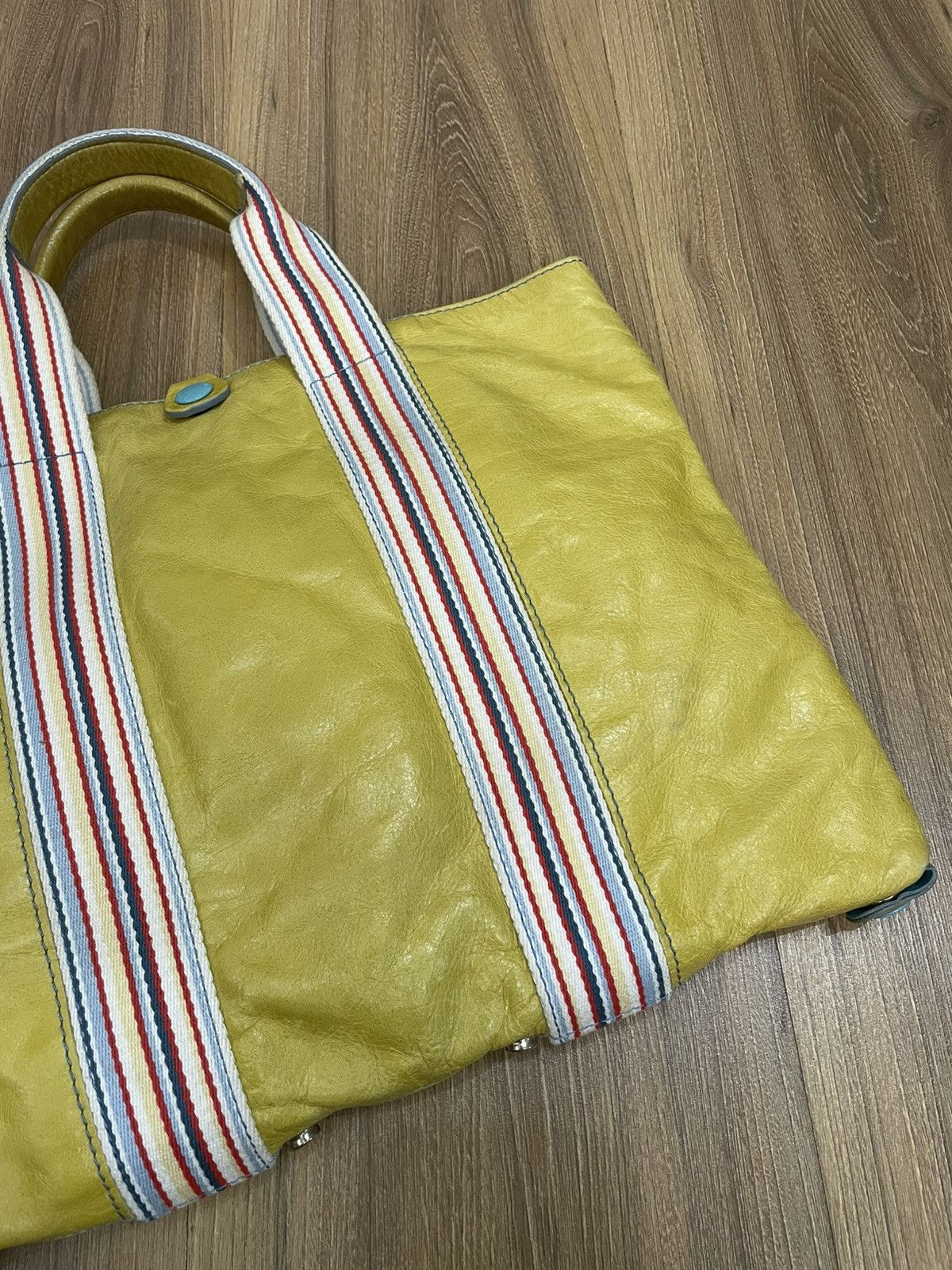 Other GABS Italy Artisan Tote | Mustard Hide & Canvas Body Size ONE SIZE - 8 Thumbnail