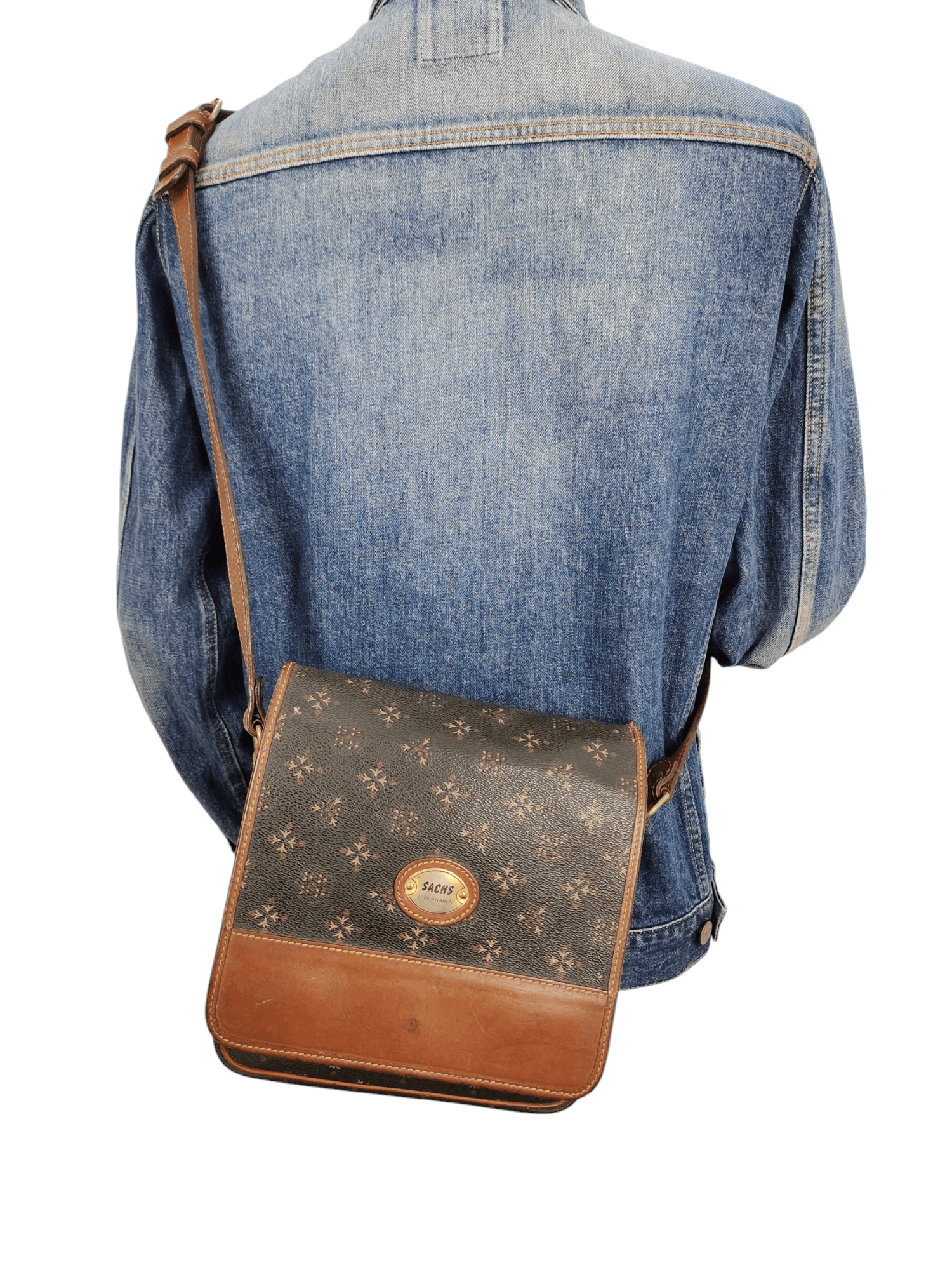 Leather Vintage Sachs Lederwaren Japan Patina Leather Crossbody Bag Size ONE SIZE - 1 Thumbnail