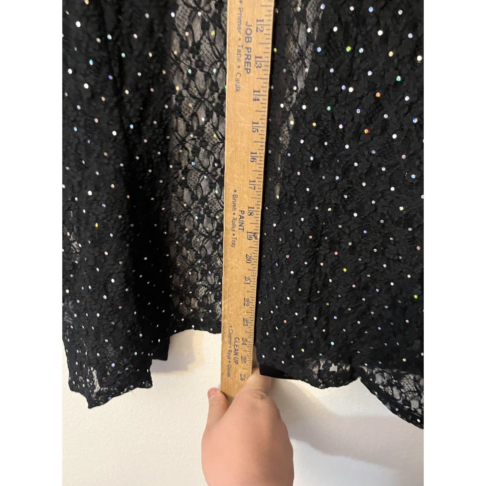 Vintage Metaphor Cardigan Women's Size 10 Open Cowl Neck Black Polka Dot Lightweight Knit Womens Size L / US 10 / IT 46 - 4 Thumbnail