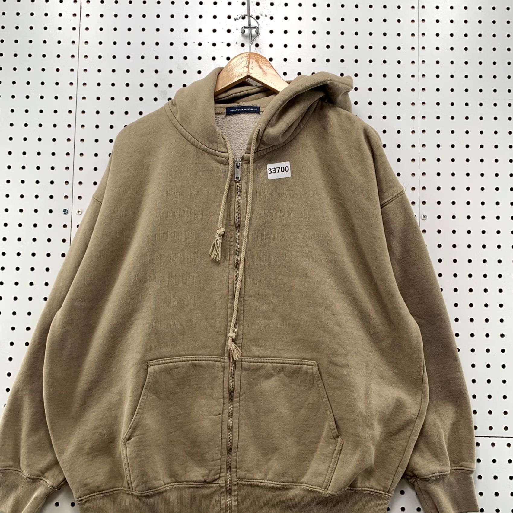 Brandy Melville Brandy Melville Hoodie Zip Womens One Size Brown Long Sleeve 27x27 Size ONE SIZE - 5 Thumbnail