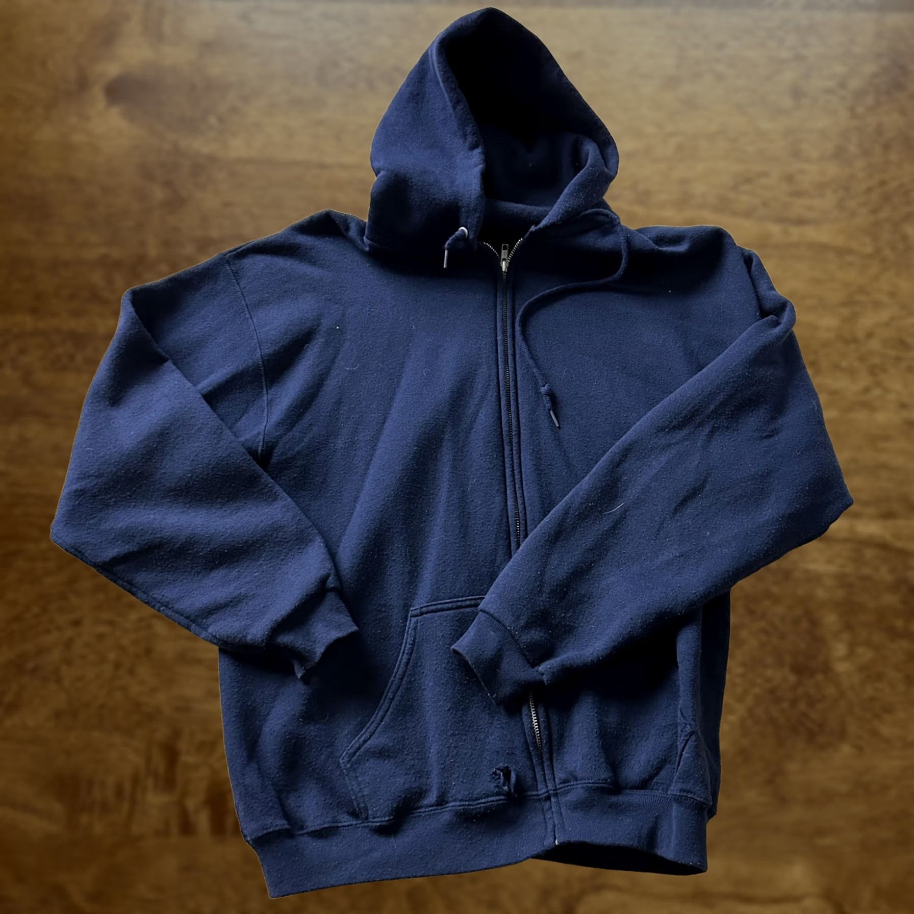 Vintage VINTAGE Ultra Fleece Hoodie Mens XL Blue Full Zip Fleece Sweatshirt Heavyweight Size US XL / EU 56 / 4 - 1 Thumbnail