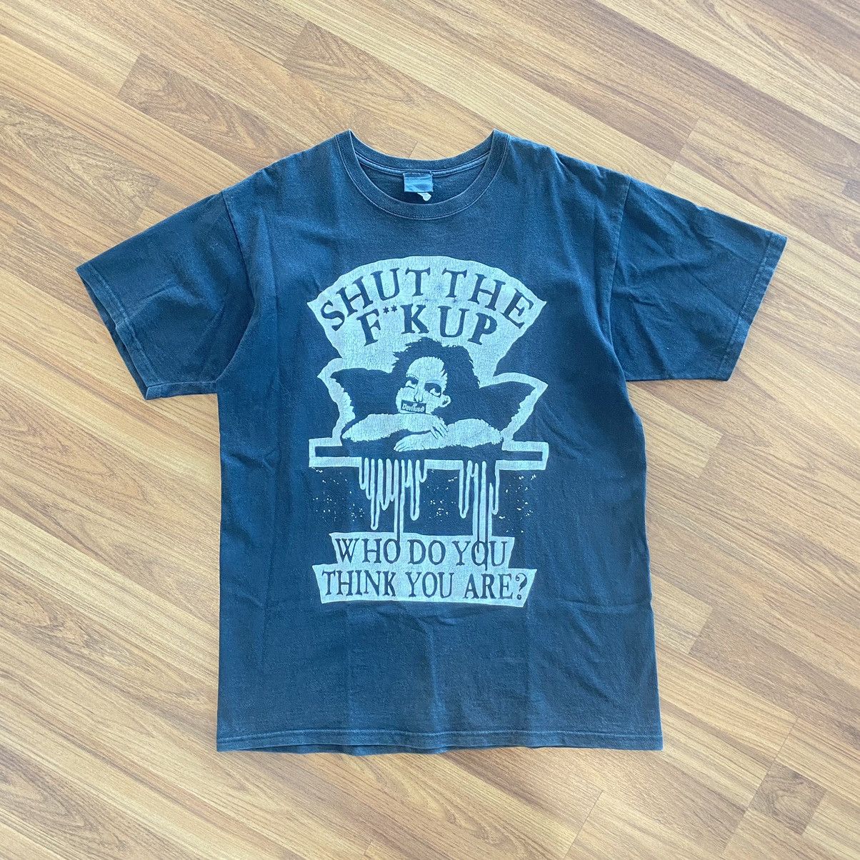 Thrashed Faded Vintage Y2K Deviluse Japanese Streetwear Tee