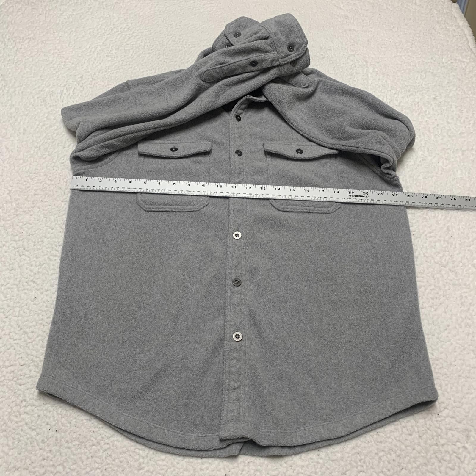 George George Men's Medium Gray Button-Up Flannel Shirt Size US M / EU 48-50 / 2 - 5 Thumbnail