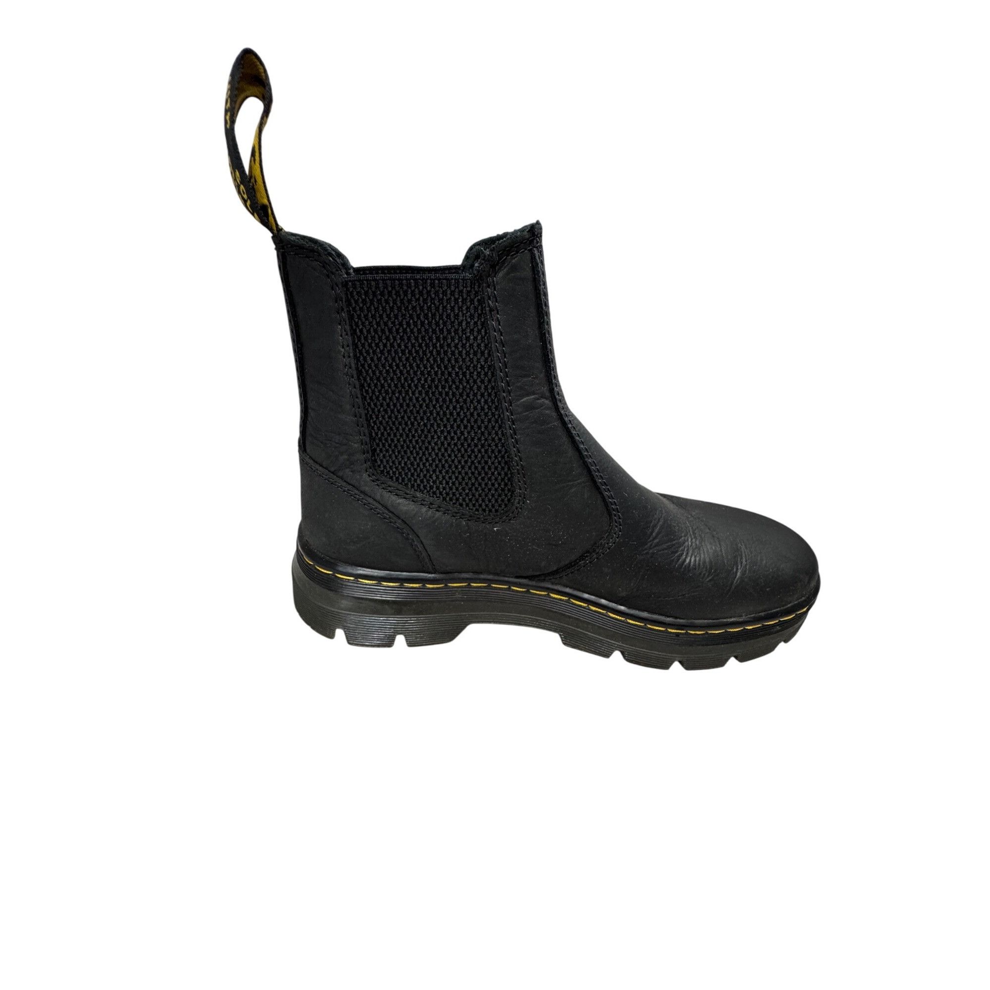 Dr. Martens Dr. Martens Unisex Black Chelsea Boots M 7/ L 8 Leather Slip Size US 7 / EU 40 - 6 Thumbnail