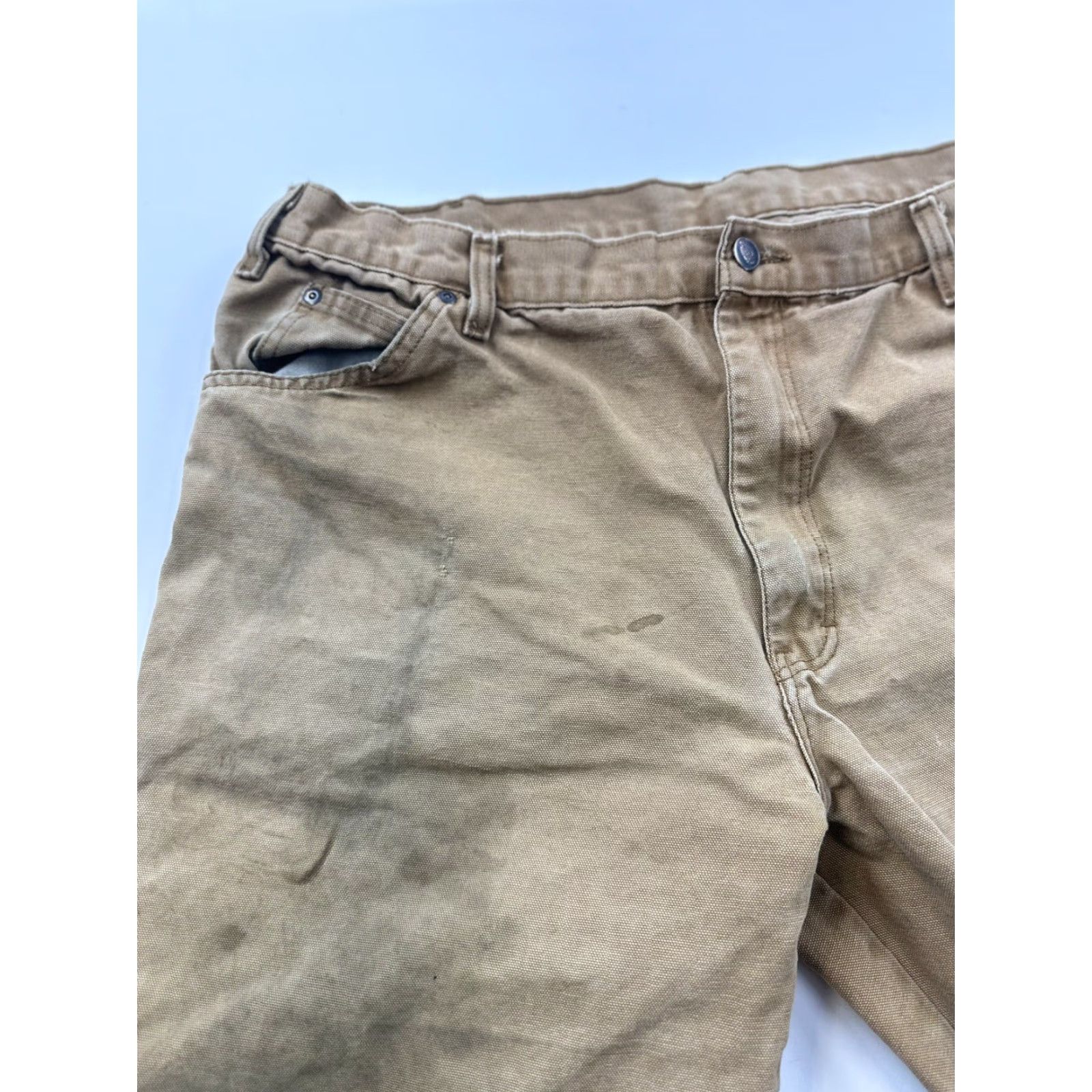 Dickies VINTAGE Dickies Pants Men’s 40 x 30 Carpenter Workwear Brown Beige Duck Utility Patch Pockets Size US 40 / EU 56 - 6 Thumbnail