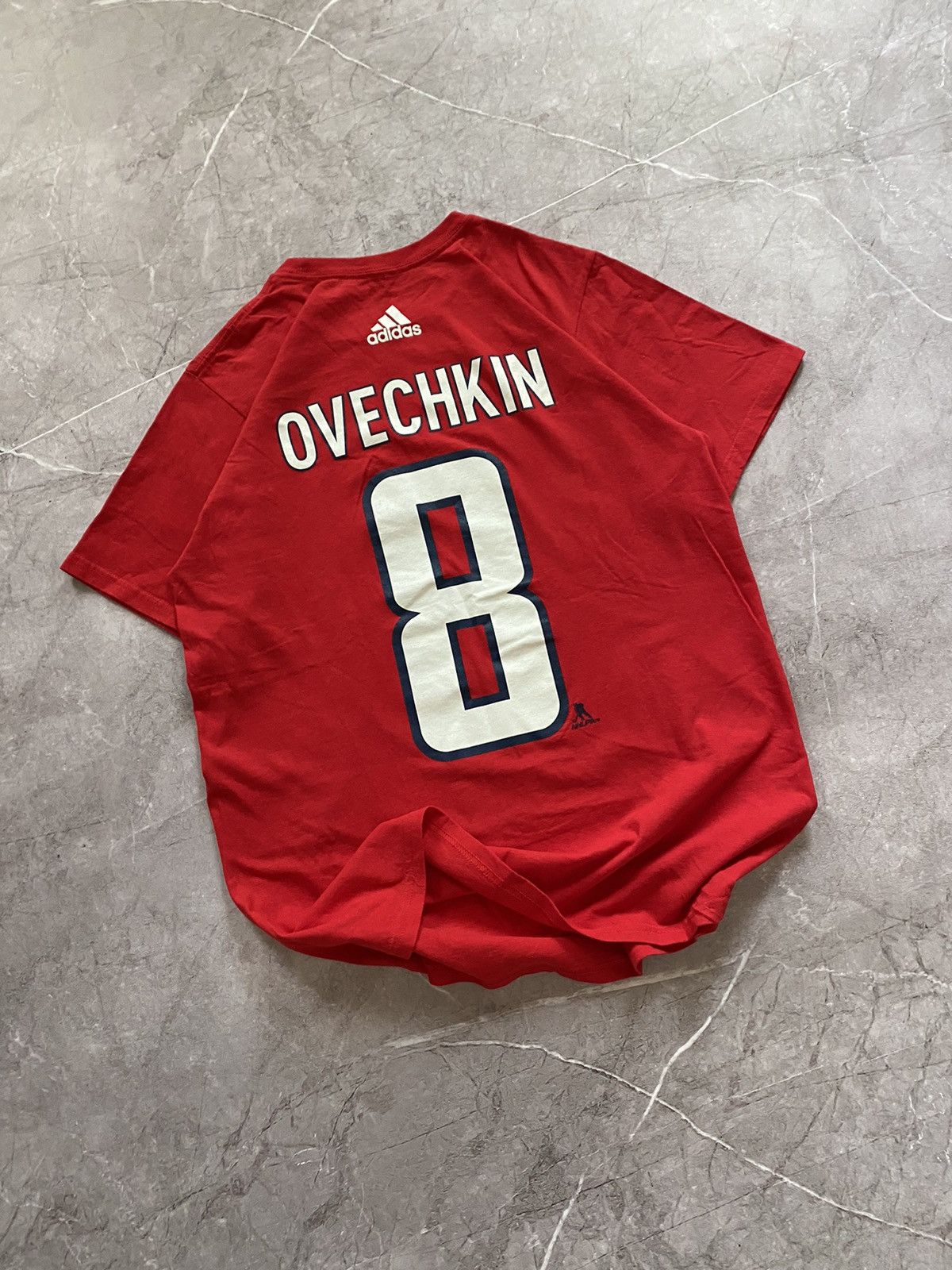 Adidas × Vintage 2018 Adidas NHL Washington Capitals Alex Ovechkin 8 T-Shirt Size US M / EU 48-50 / 2 - 4 Thumbnail