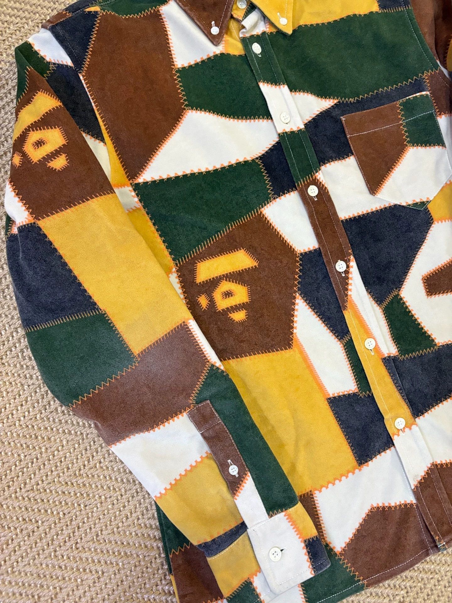 Bape BAPE Early Thick Color Block Long Sleeve M Shirt Size US M / EU 48-50 / 2 - 5 Thumbnail
