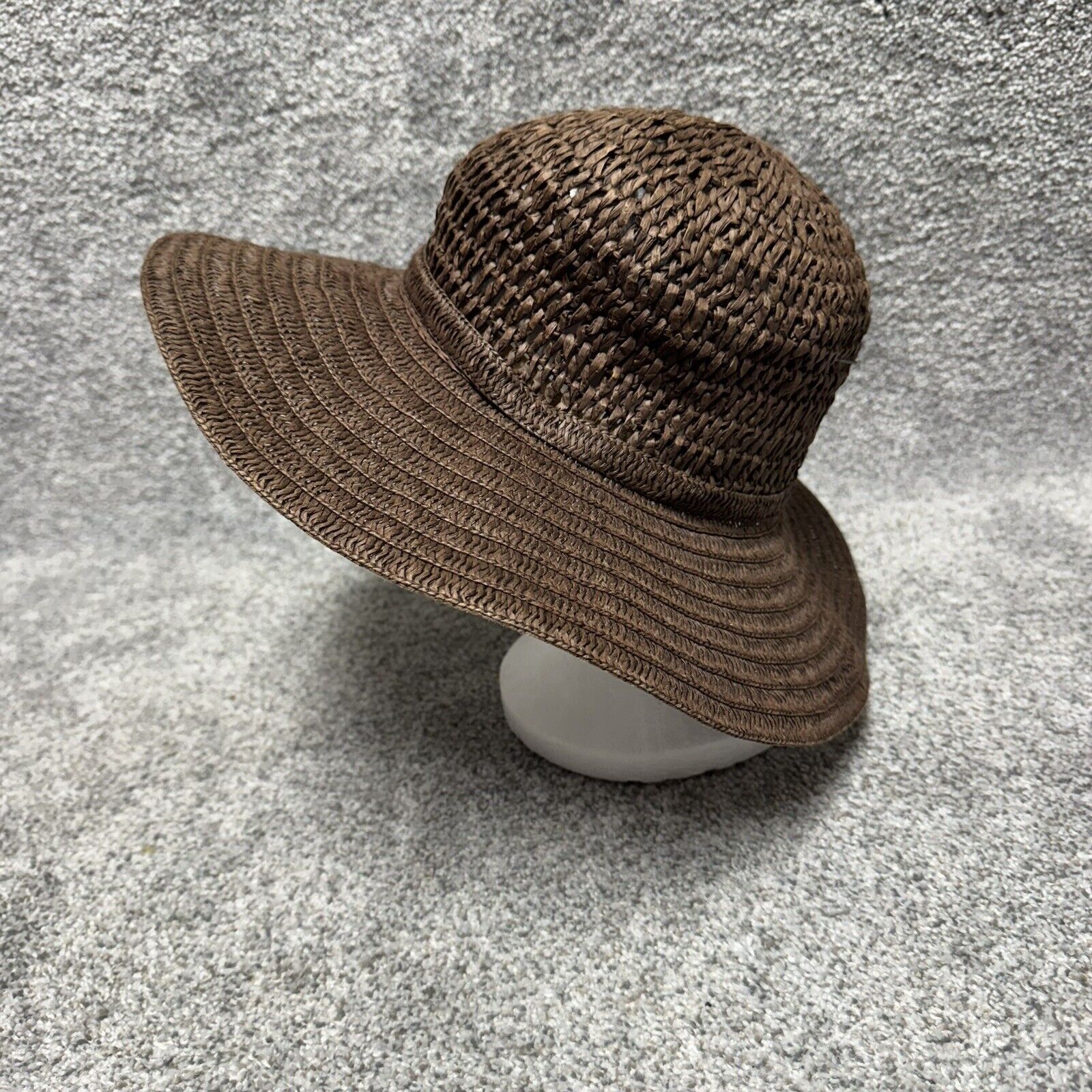 Route 66 Route 66 Y2K Straw Sun Hat Floppy Beach Road Trip Retro 70s Size ONE SIZE - 4 Thumbnail