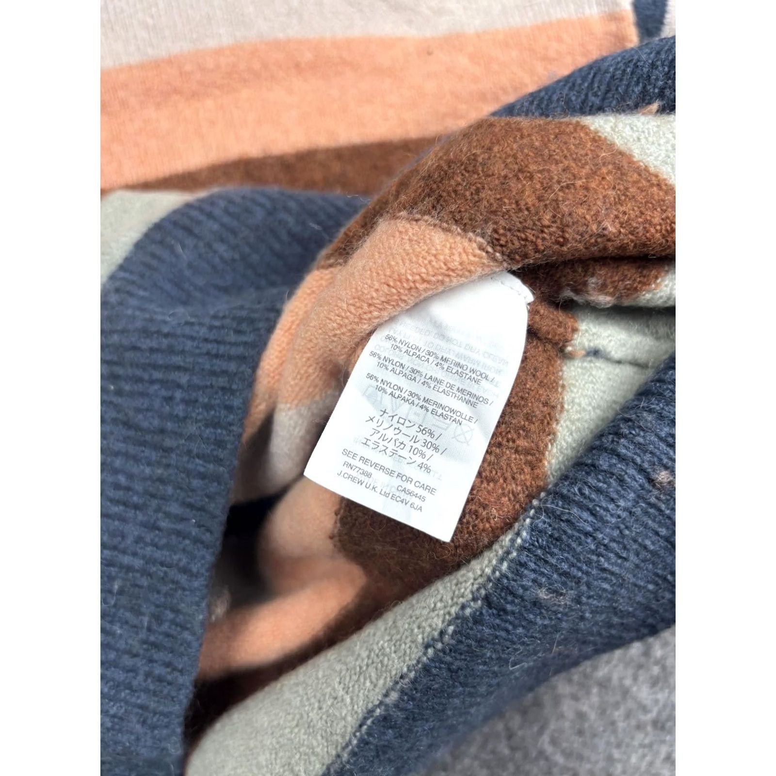 Madewell Madewell Sweater Womens XXS Multicolor Stripe Crew Neck Wool Blend Pullover Size XXS / US 00 / IT 34 - 6 Thumbnail