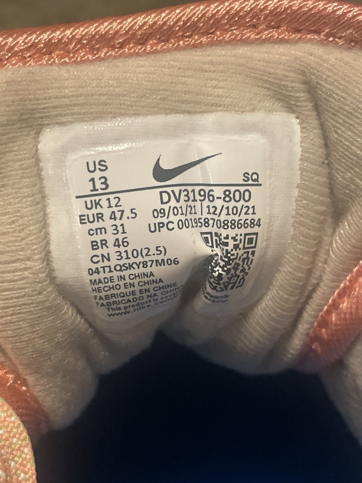 Nike Like New Multicolor Pastel Air Max 1 Size US 13 / EU 46 - 6 Thumbnail