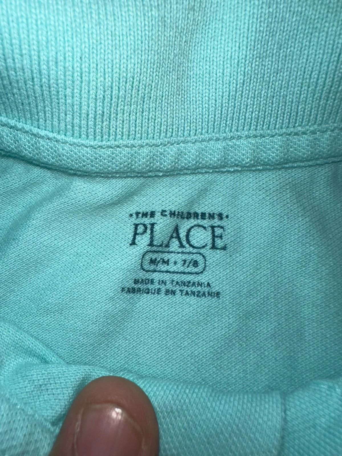Designer The Children’s Place light blue polo shirt, size 7/8 Size US XXS / EU 40 - 2 Thumbnail