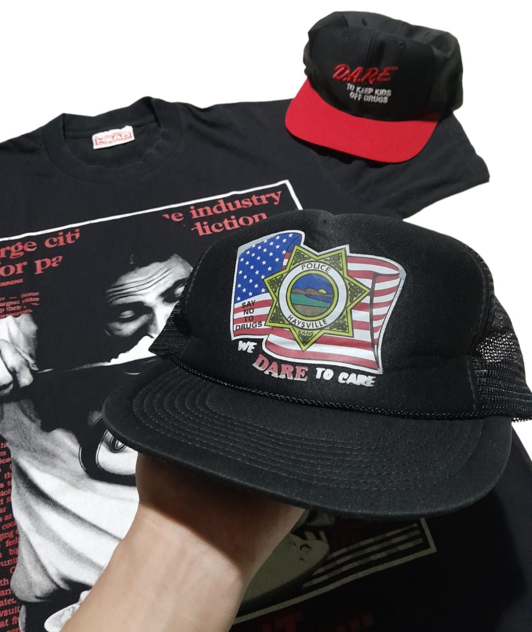 Band Tees Vintage Dare "Say No To Drugs" Trucker Hat Size ONE SIZE - 1 Thumbnail