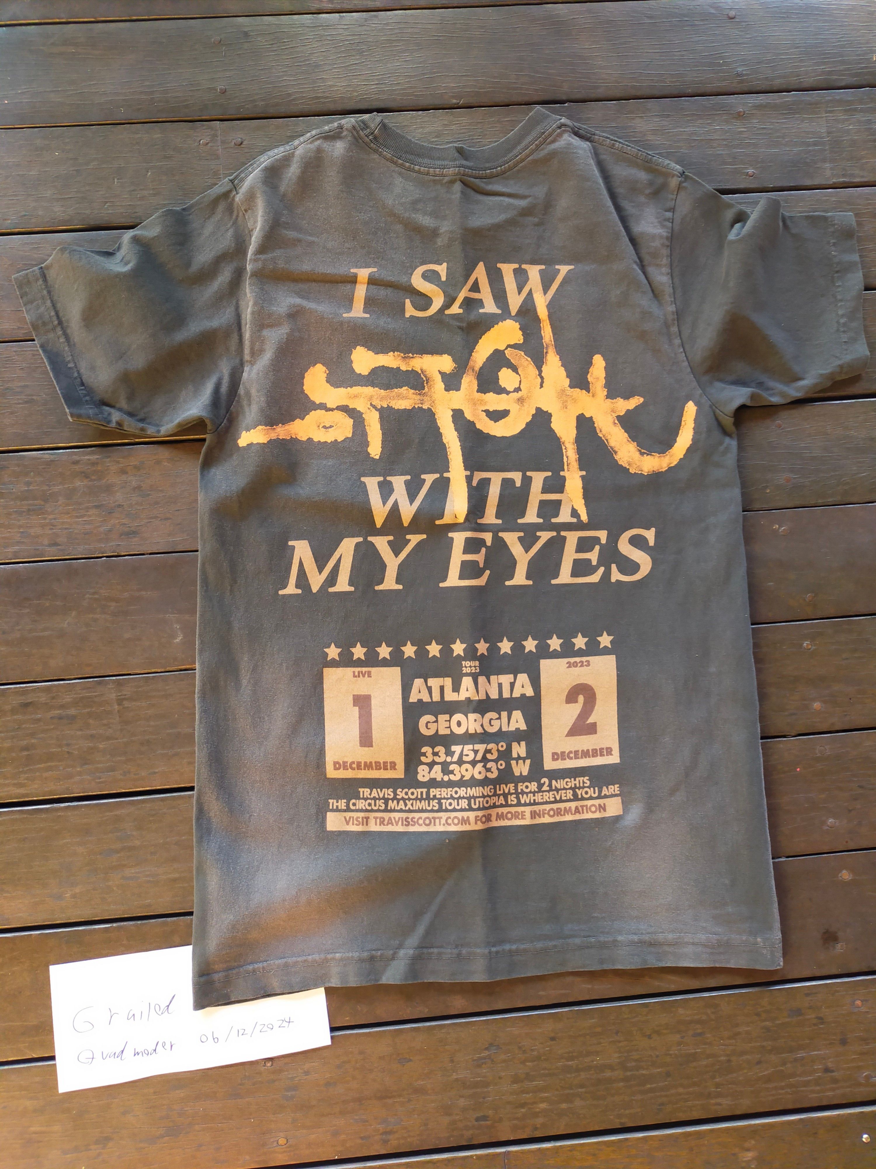 Travis Scott Travis Scott Atlanta Georgia Utopia tour merch shirt Size US S / EU 44-46 / 1 - 12 Thumbnail